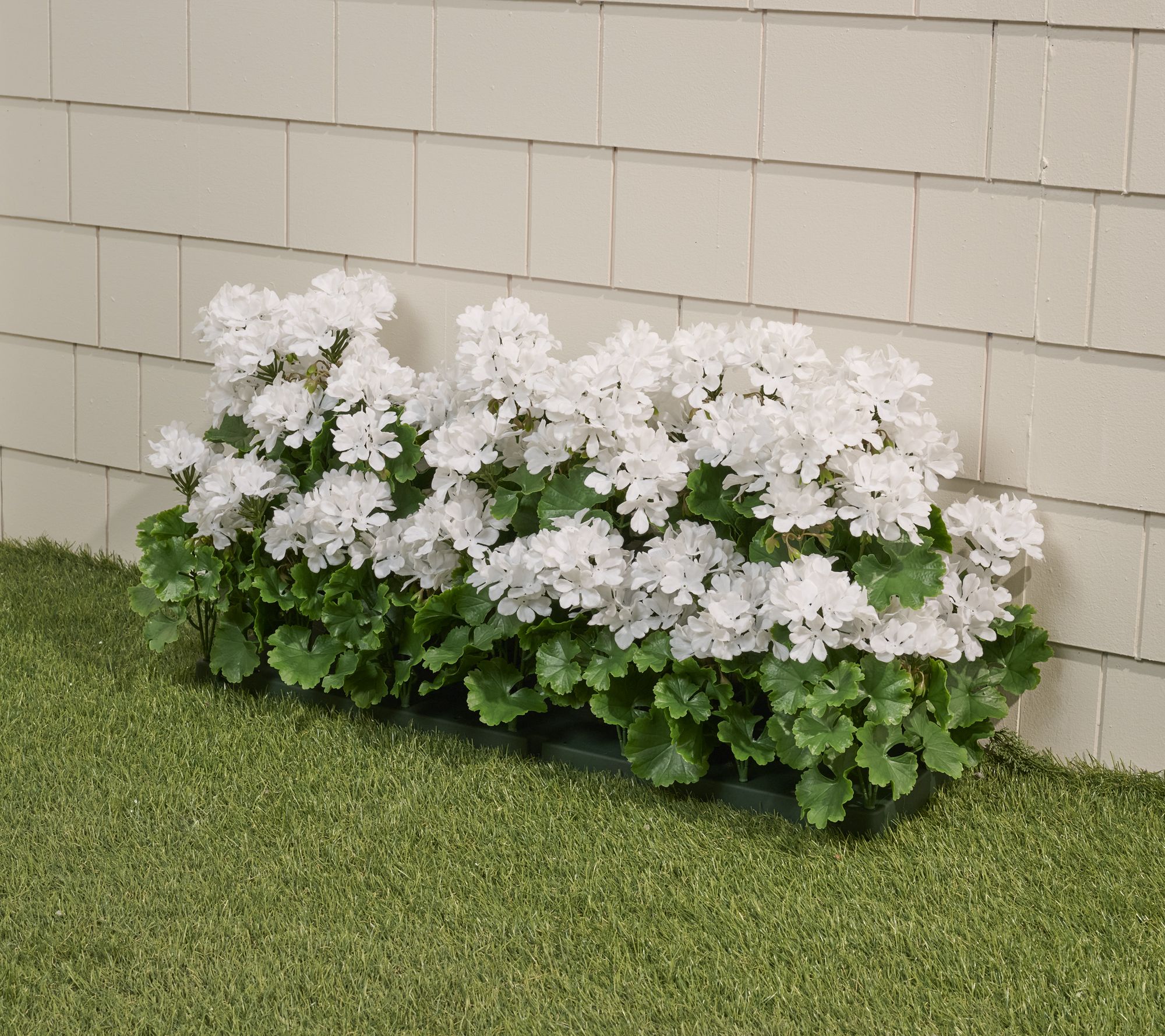 Wicker Park 36" Indoor/Outdoor Faux Geranium Shrub w/ Stakes