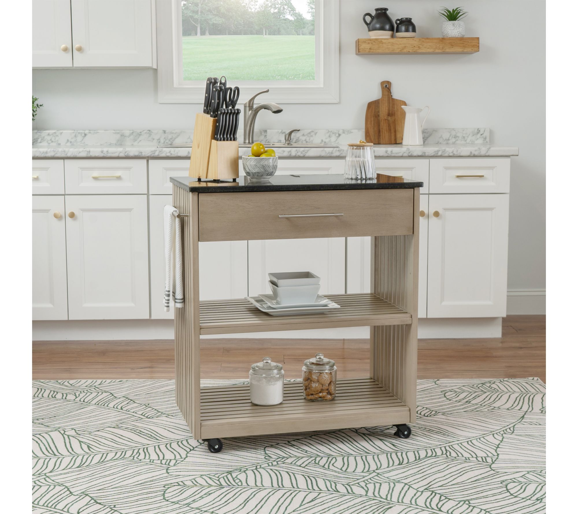 Linon Home Alix Kitchen Cart