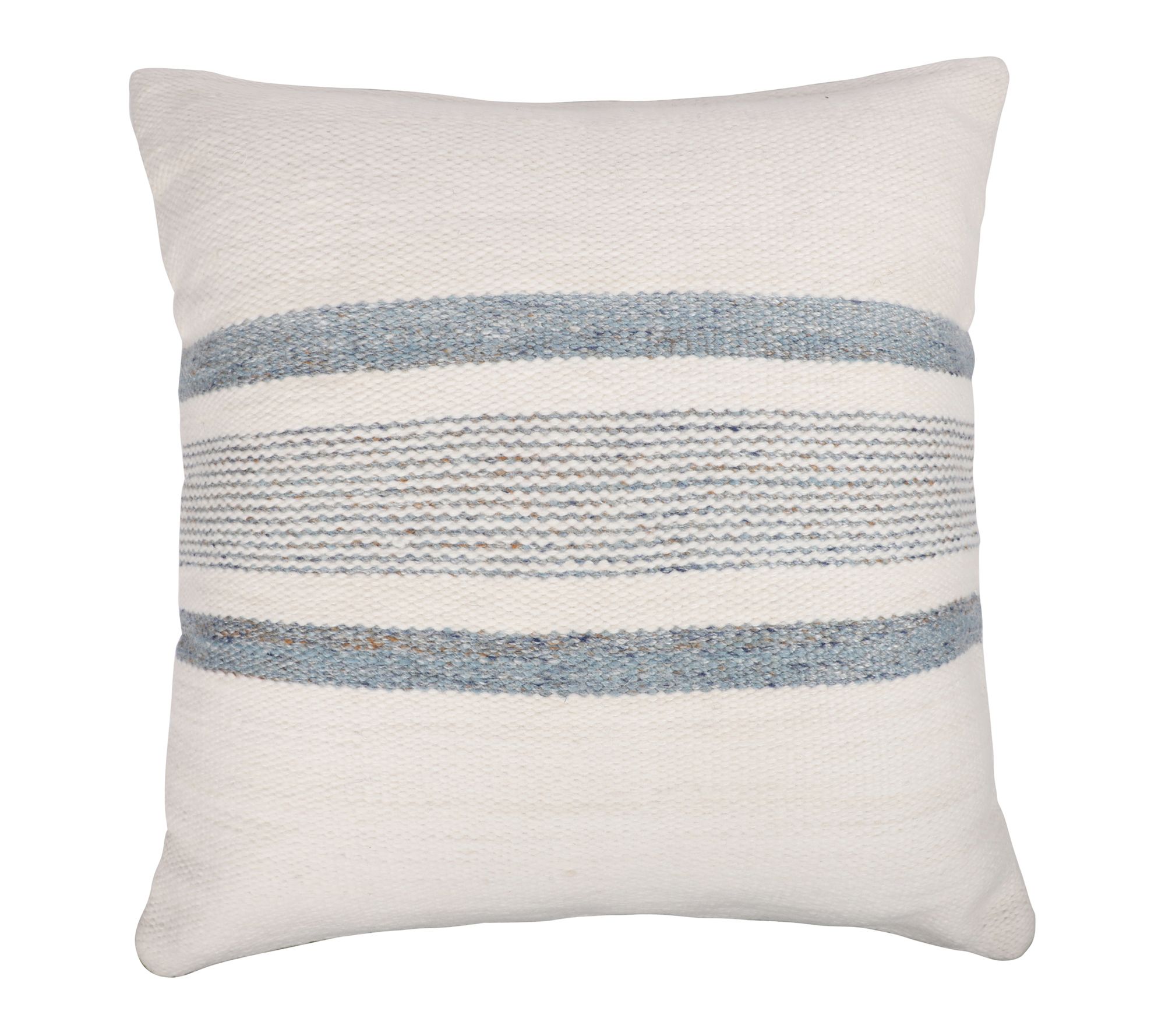 Ox Bay Striped Farmhouse Recycled P.E.T. ThrowPillow, 20"x20"