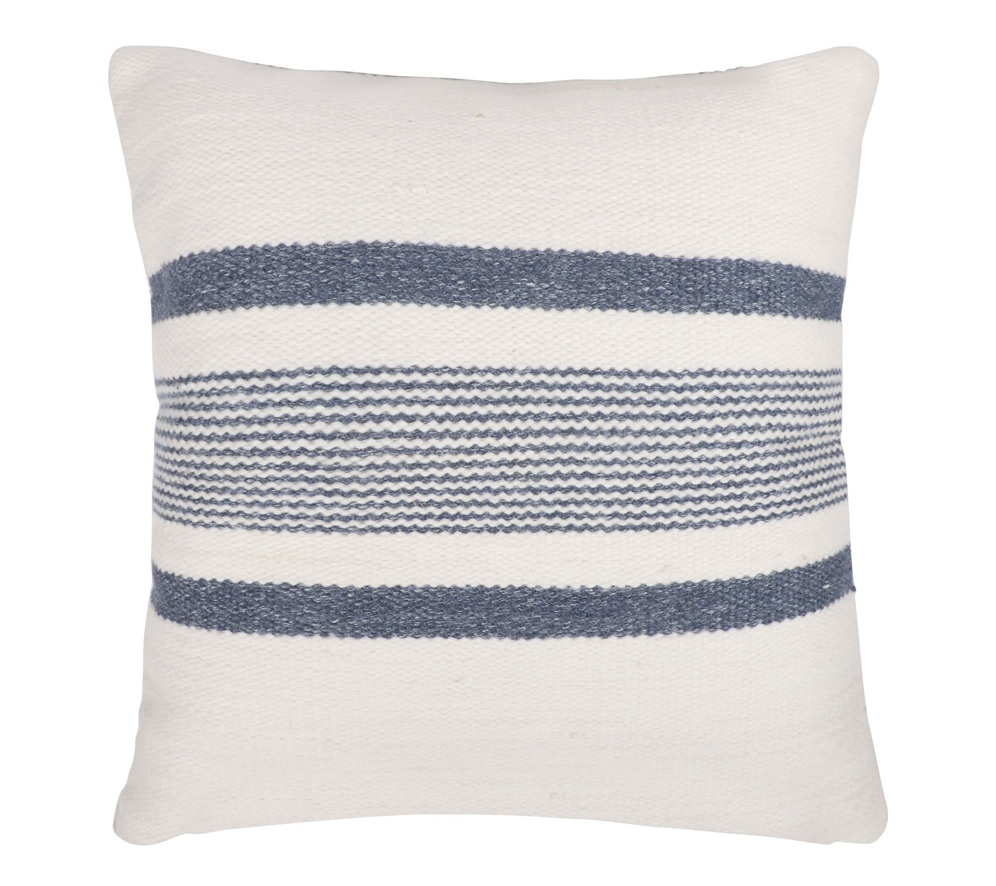 Ox Bay Striped Farmhouse Recycled P.E.T. ThrowPillow, 20"x20"