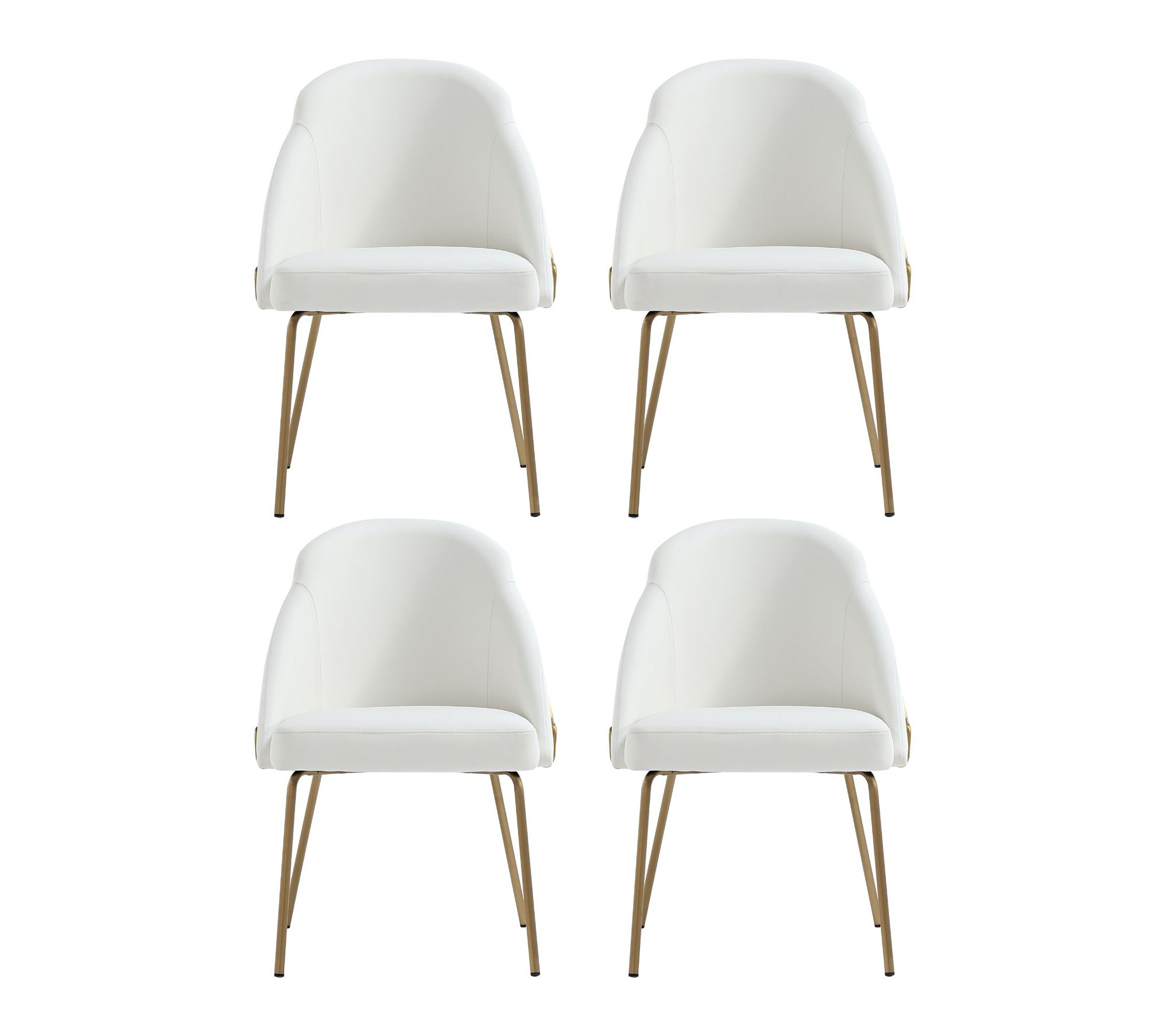 Manhattan Comfort Gracie Vegan Leather Dining C hair - Set of 4