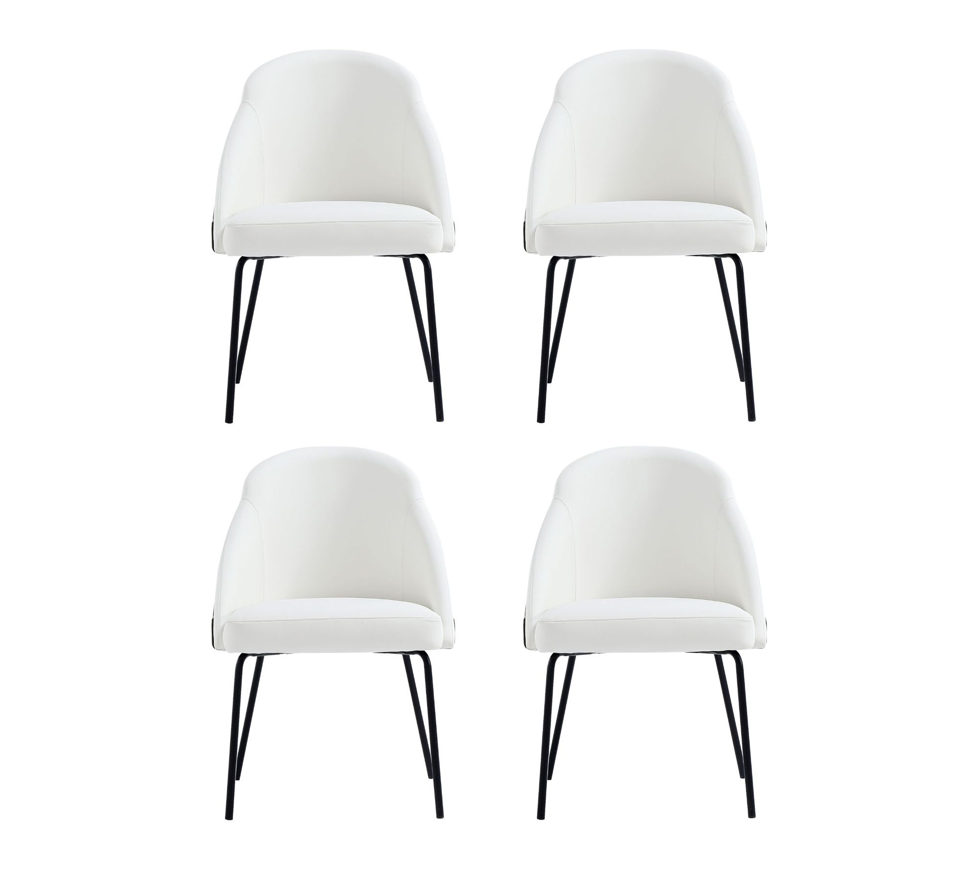 Manhattan Comfort Gracie Vegan Leather Dining Chair - Set of 4