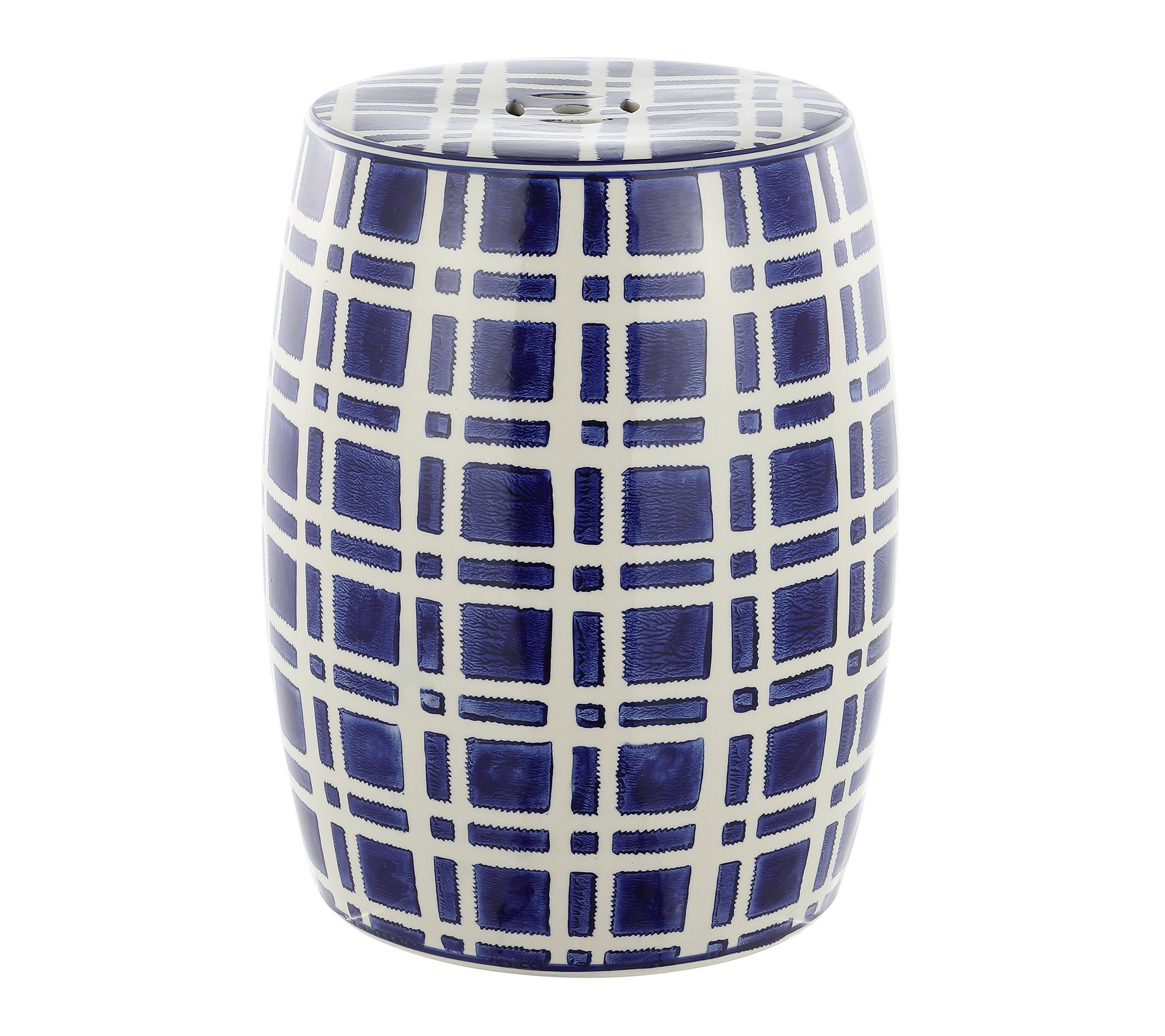 Eytan, 18.25 Inch, Ceramic Garden Stool by Valerie