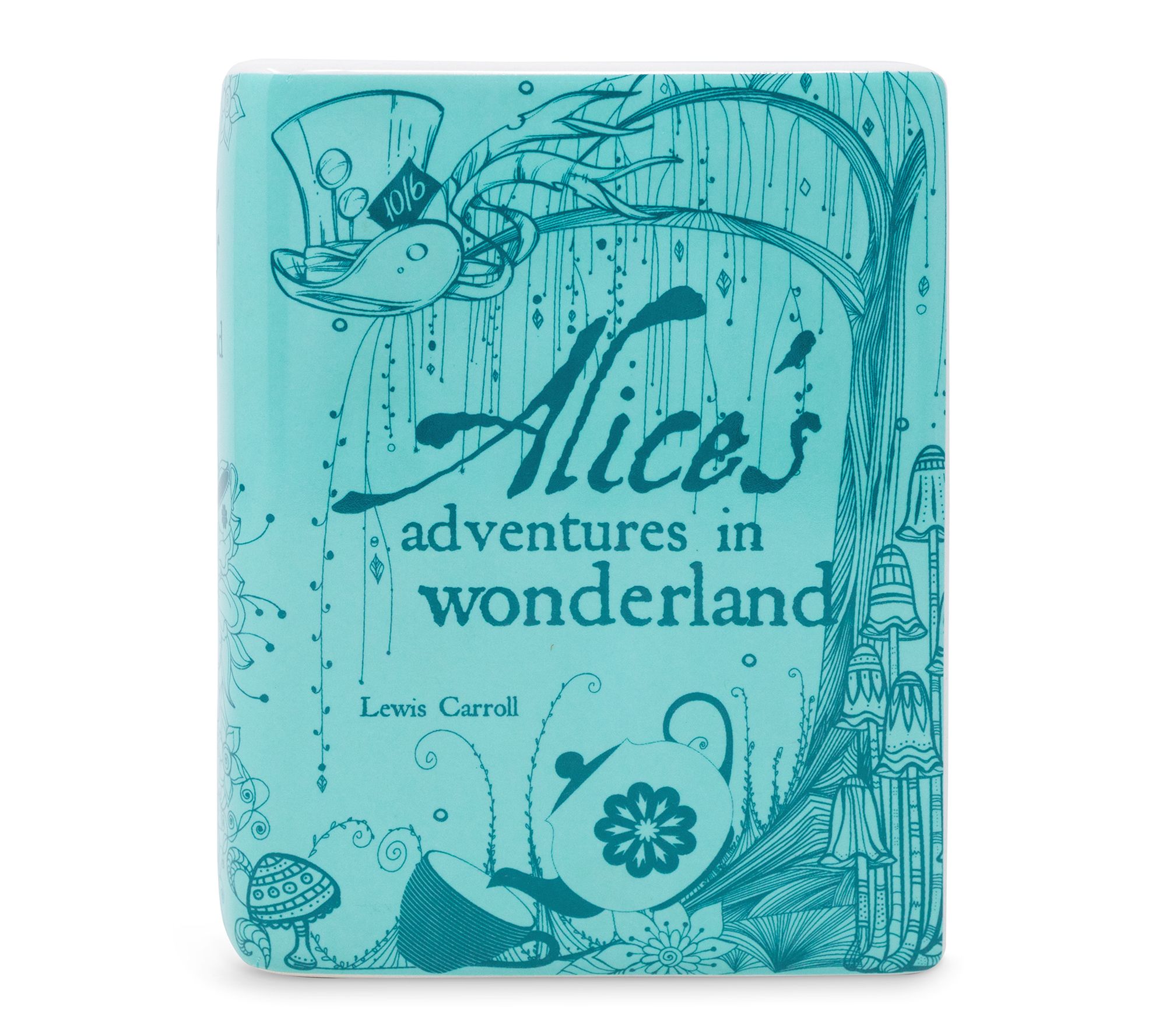 Steel Mill & Co. Small Book Vase, Alice in Wonderland Blue