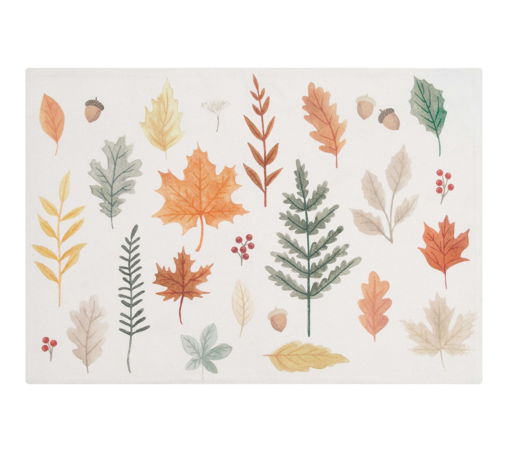 Harvest Leaves Autumnal Foliage Set of 6 Placemats  by Valerie