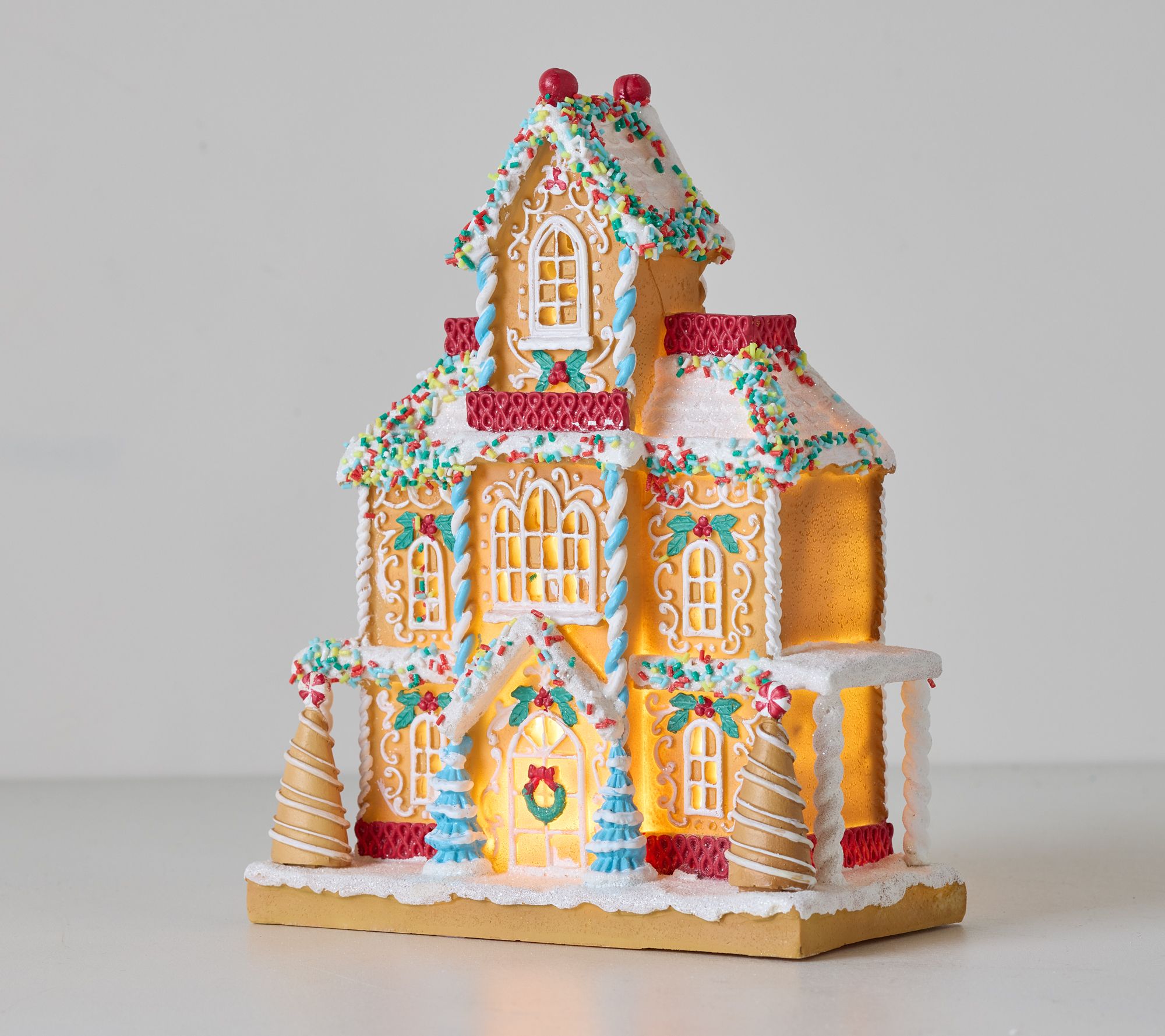 Illuminated Gingerbread House w/ Sprinkles by Valerie
