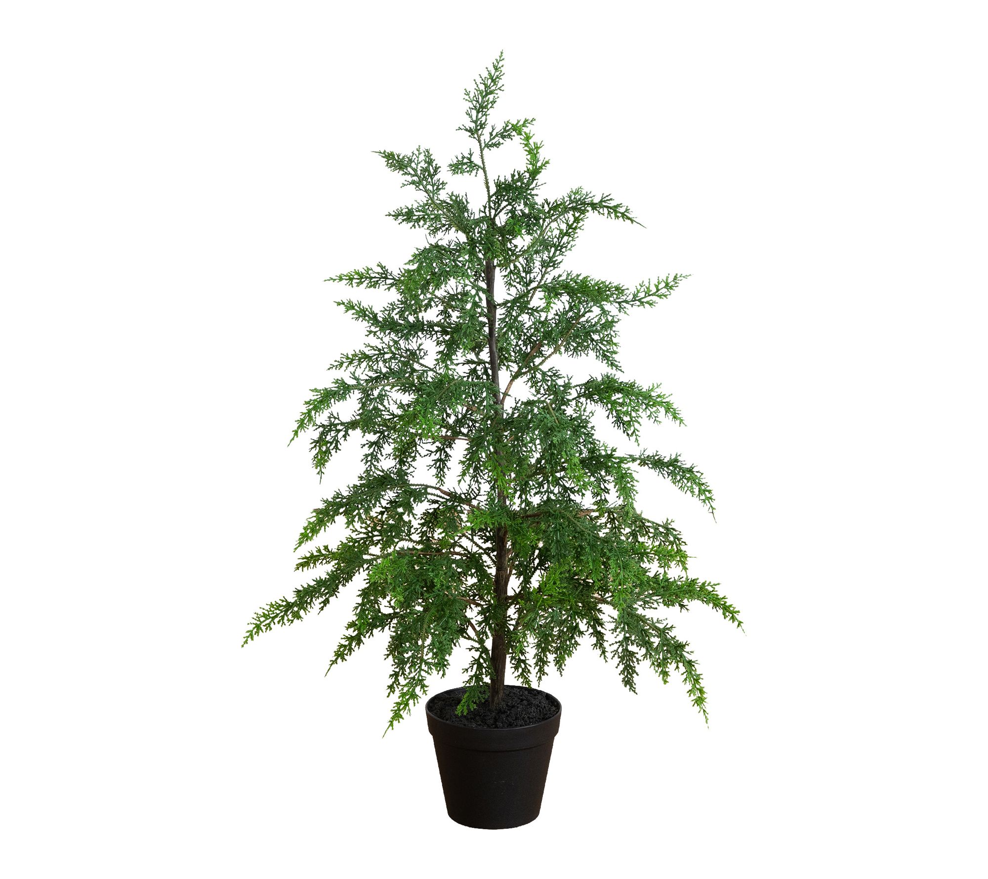 33-in Real Touch Drooping Cedar  Tree by Nearly Natural