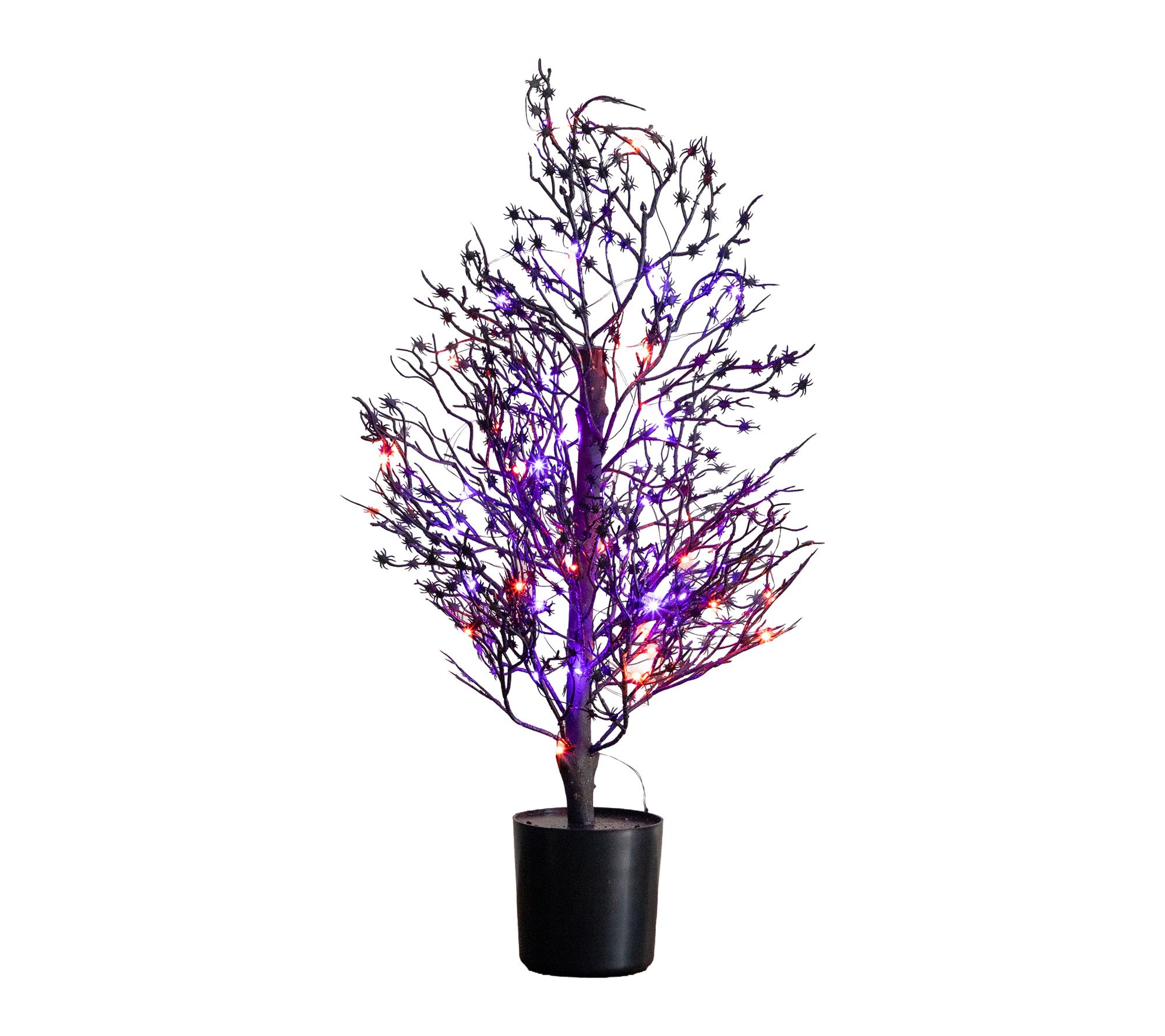 2-ft Spider Twig Tree with 50 LED Lights by Nearly Natural