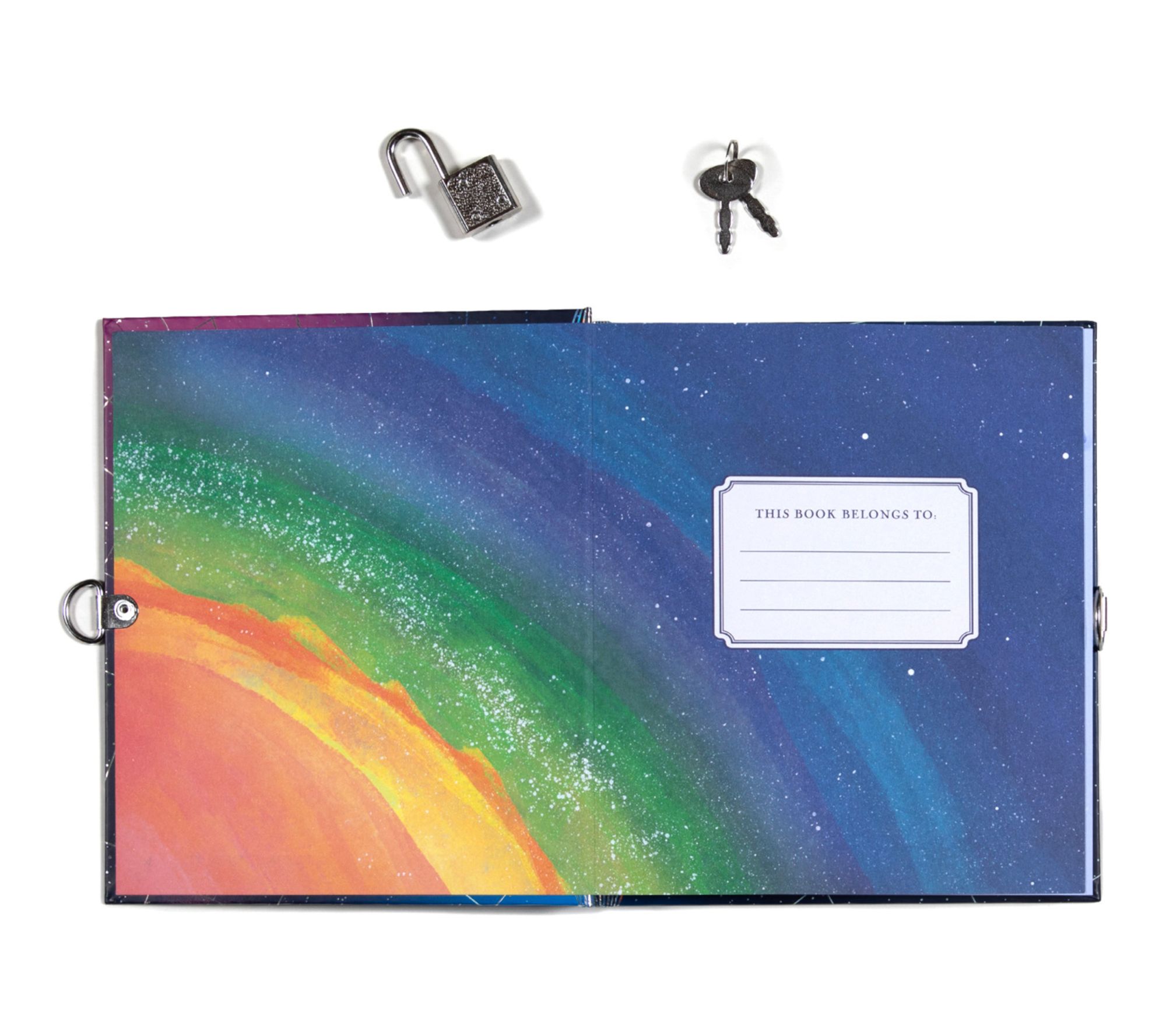 eeBoo Space Journal Foil Cover Solar System Themed Diary - QVC.com