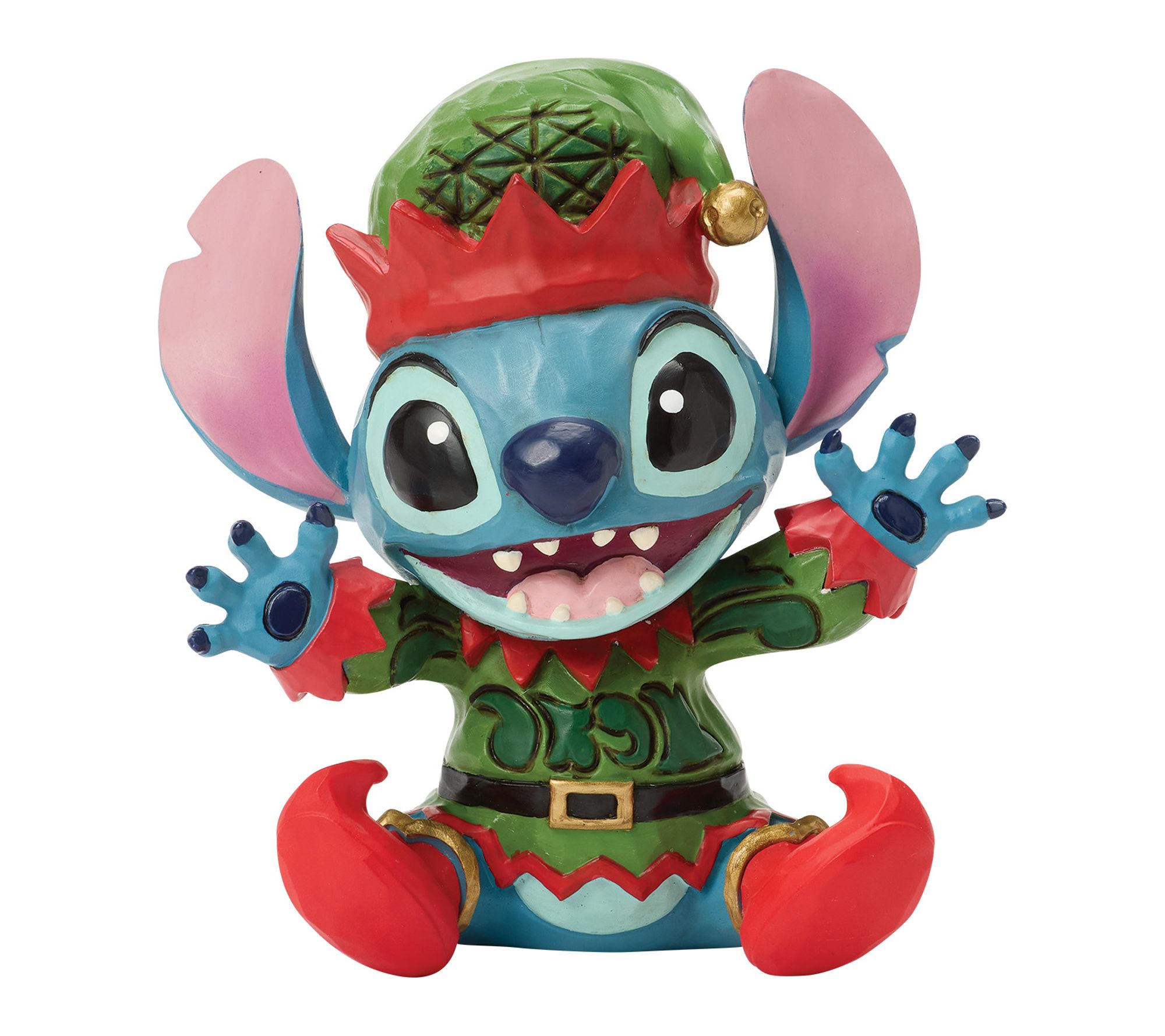 Jim Shore Disney Traditions Stitch Elf Mini Figurine 3.8in H