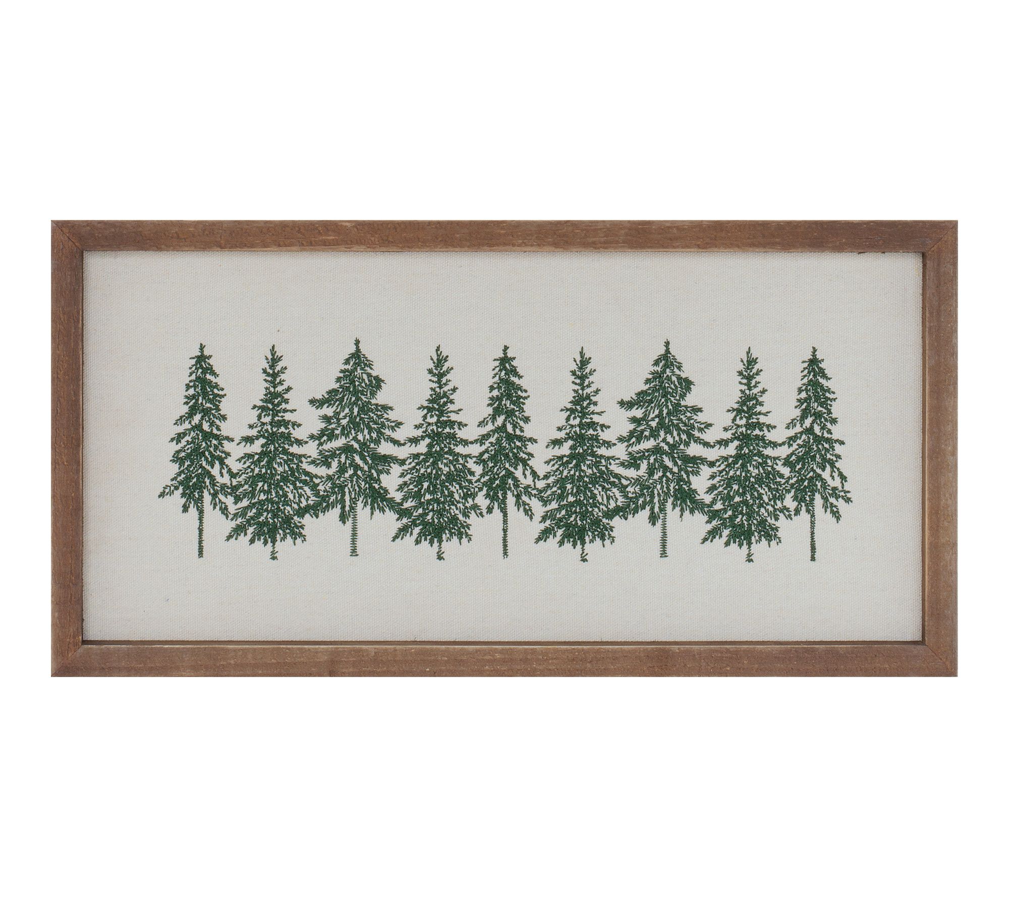 Melrose Embroidered Pine Tree Wall Art 16"L