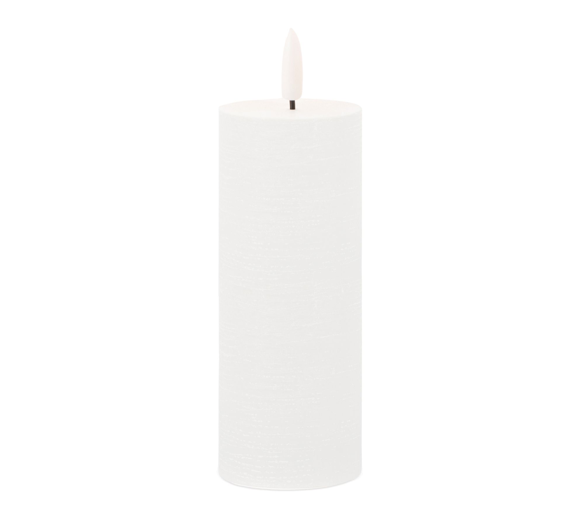 Melrose FIA Wick White Pillar Candle (Set of 4)