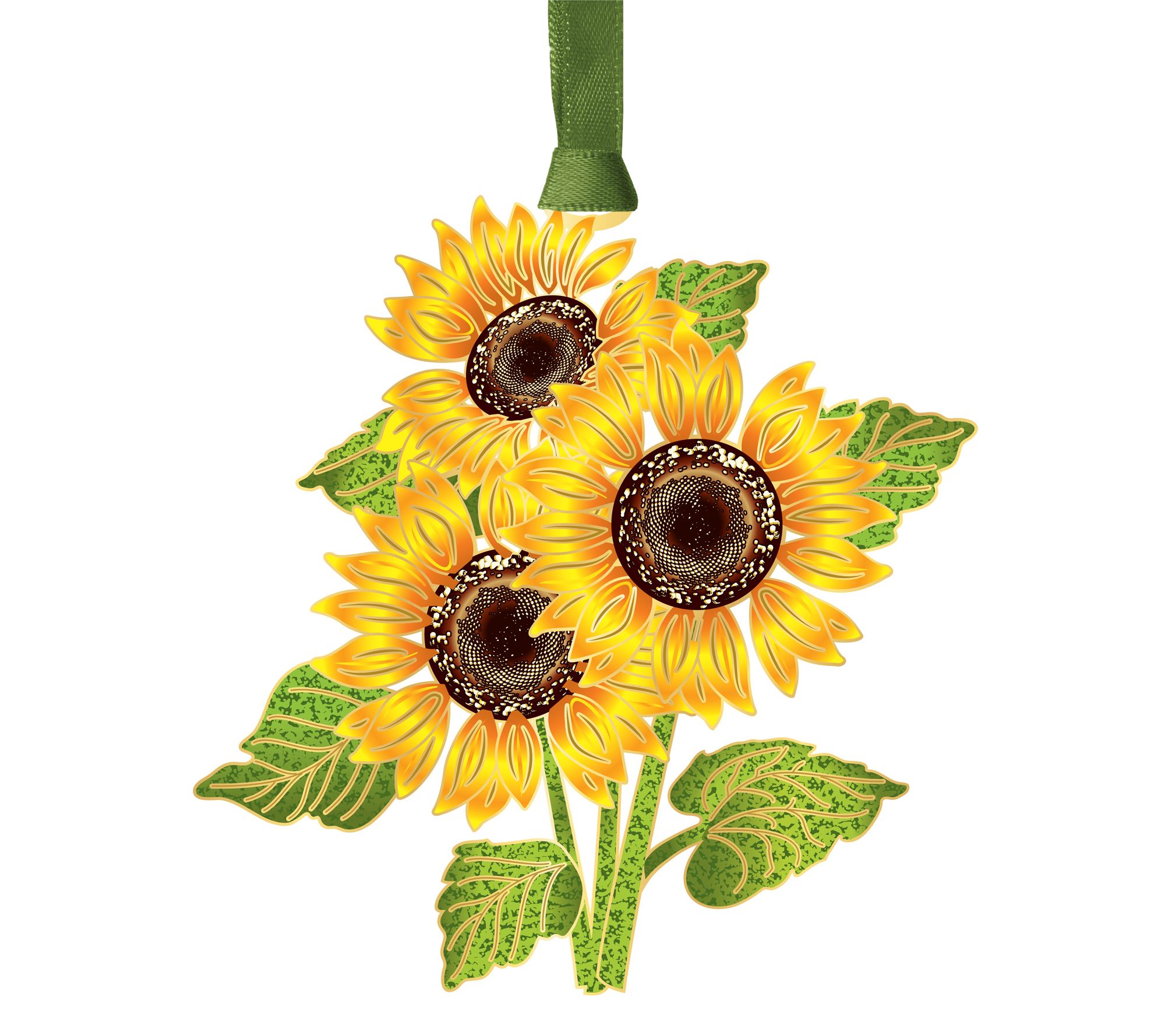 Sunflower Christmas Tree Ornament