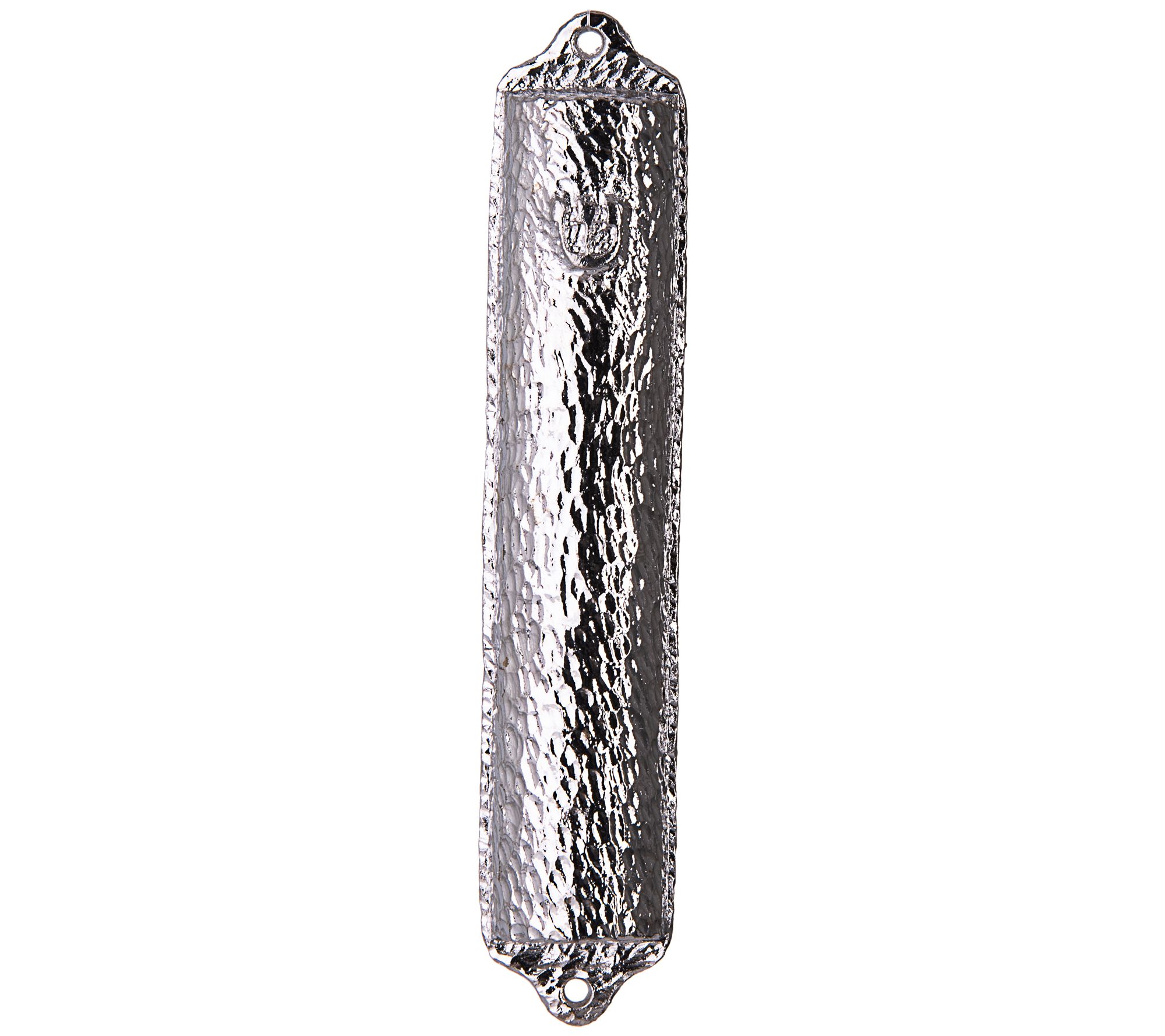 Copa Judaica Mezuzah Case Hammered Silver
