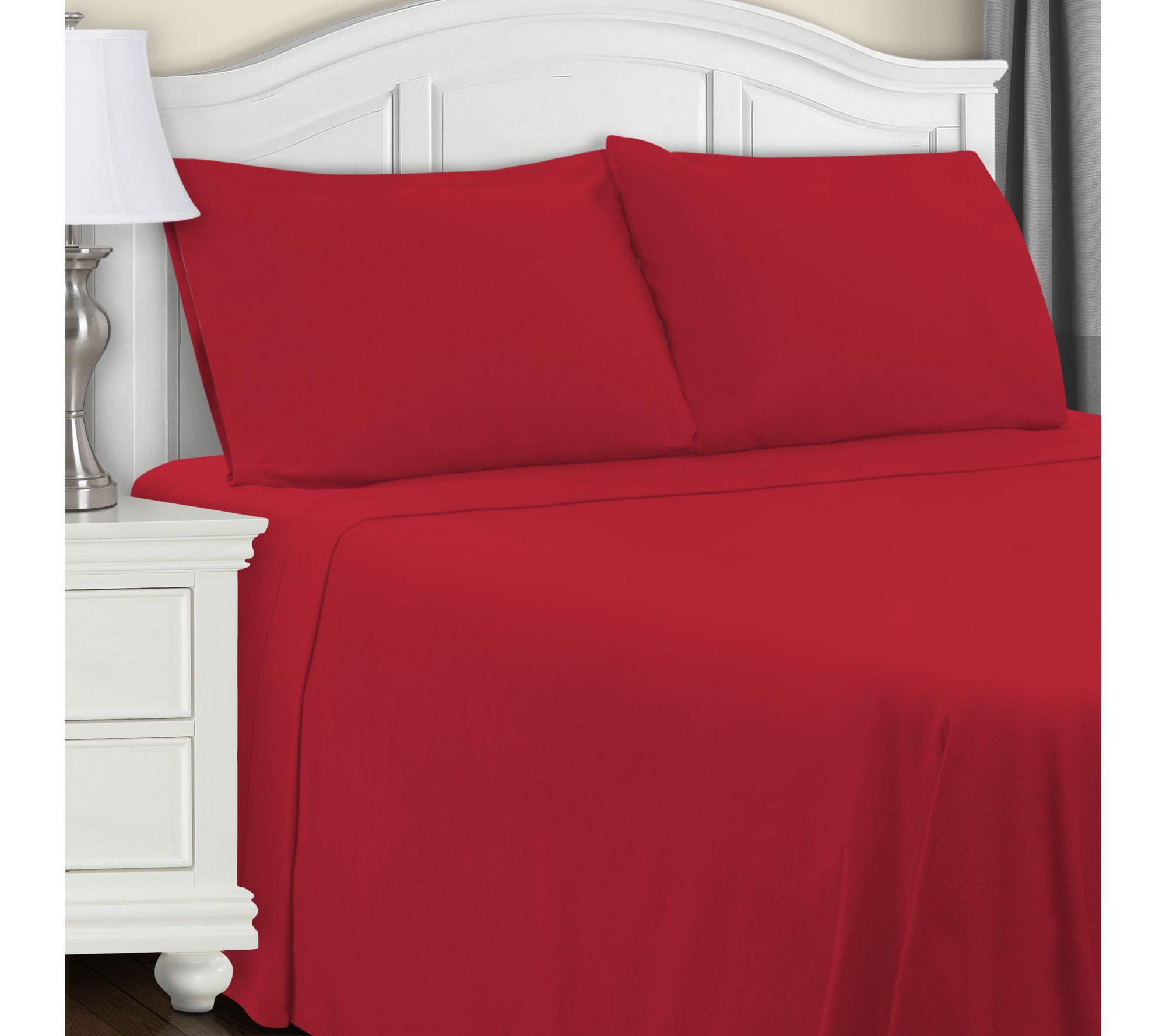 Superior Cotton Flannel Solid Sheet Set, CalKing