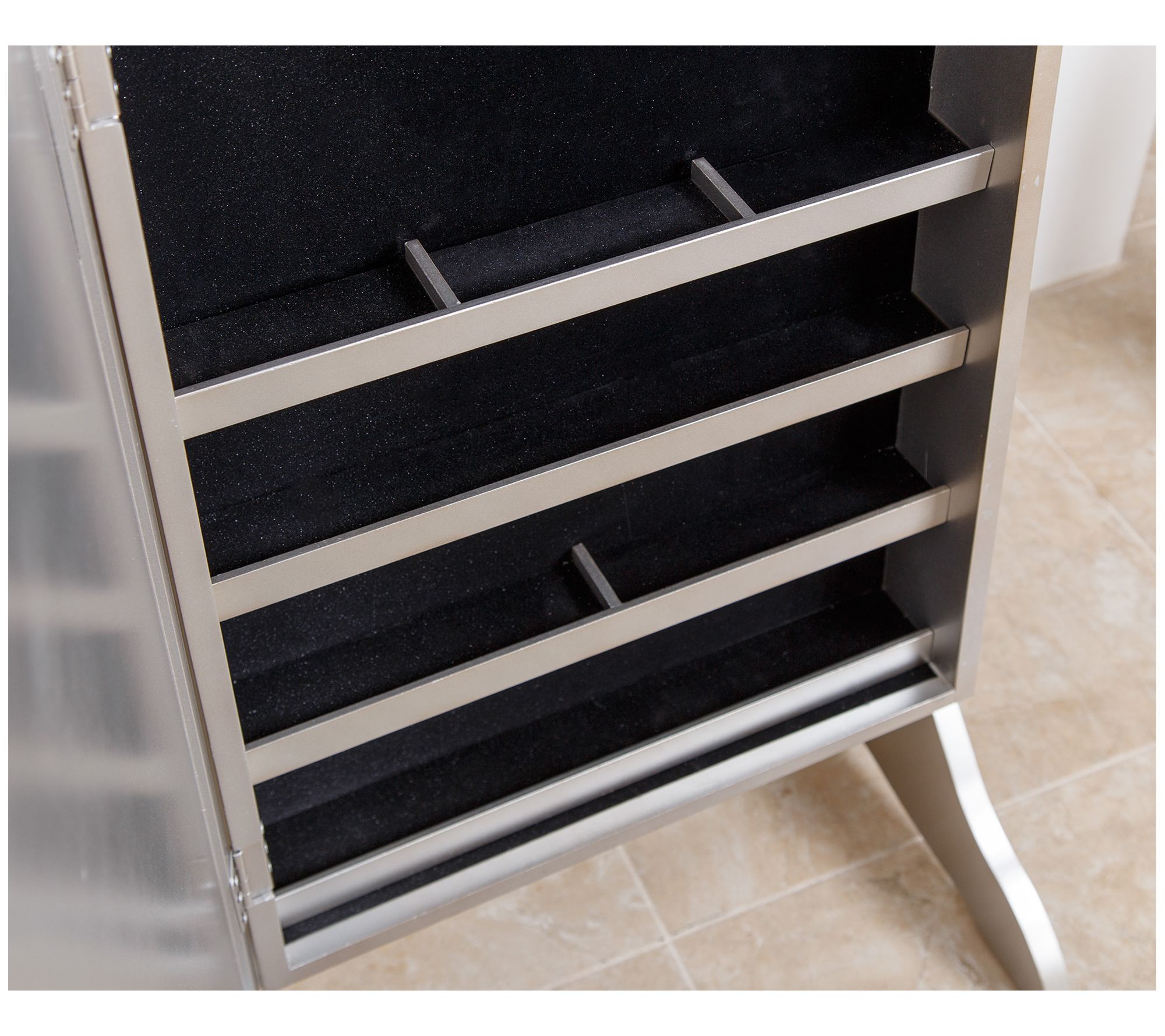 Finnian FloorStanding Mirror And Jewelry Armoire