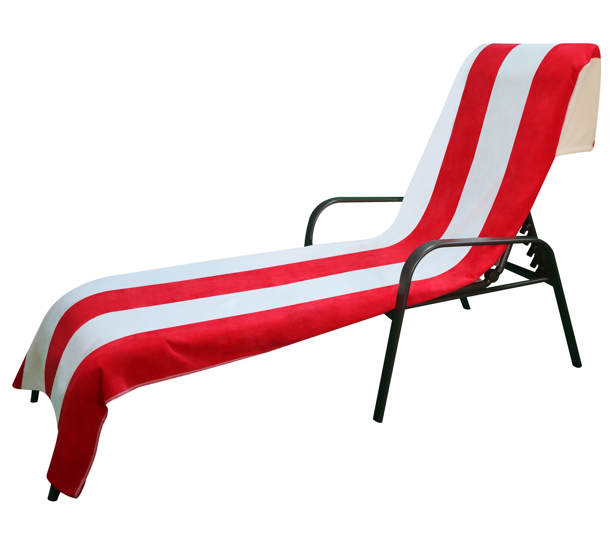 Superior Cotton Standard Size Cabana Stripe L ounge Chair Cov