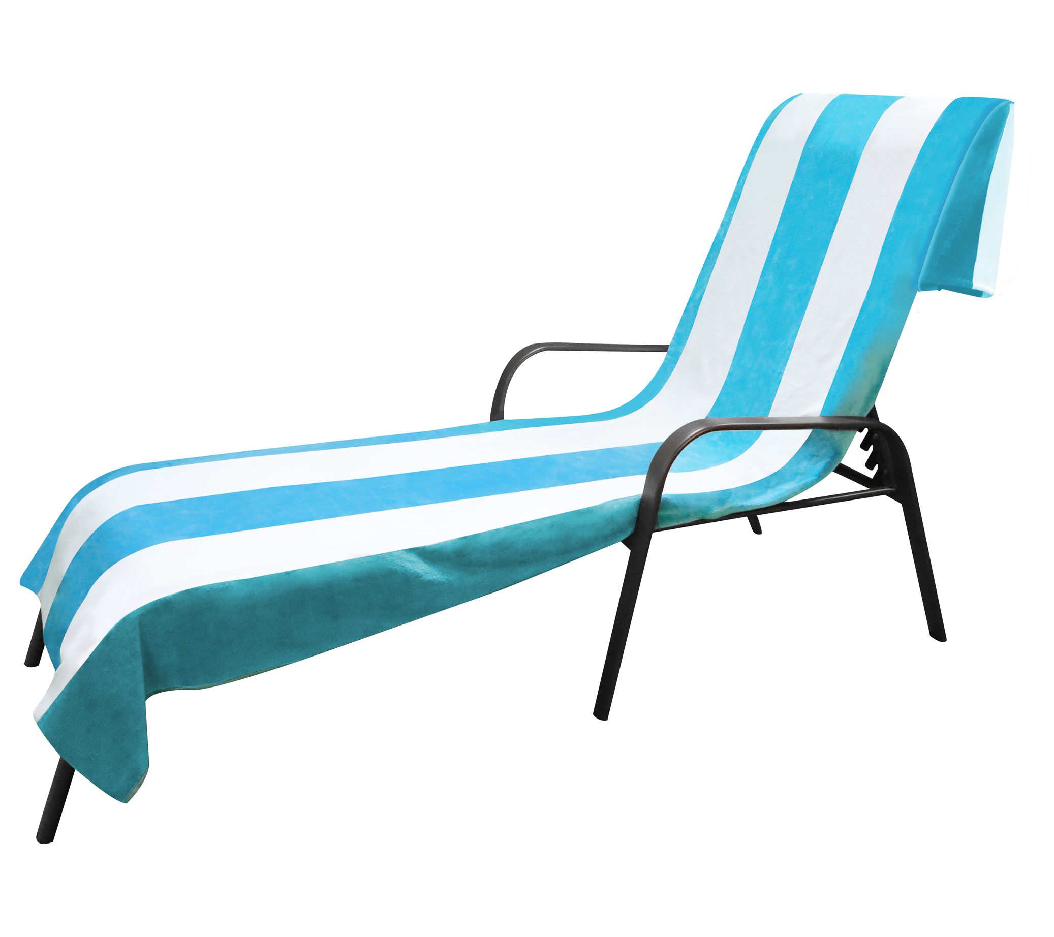 Superior Cotton Standard Size Cabana Stripe L ounge Chair Cov