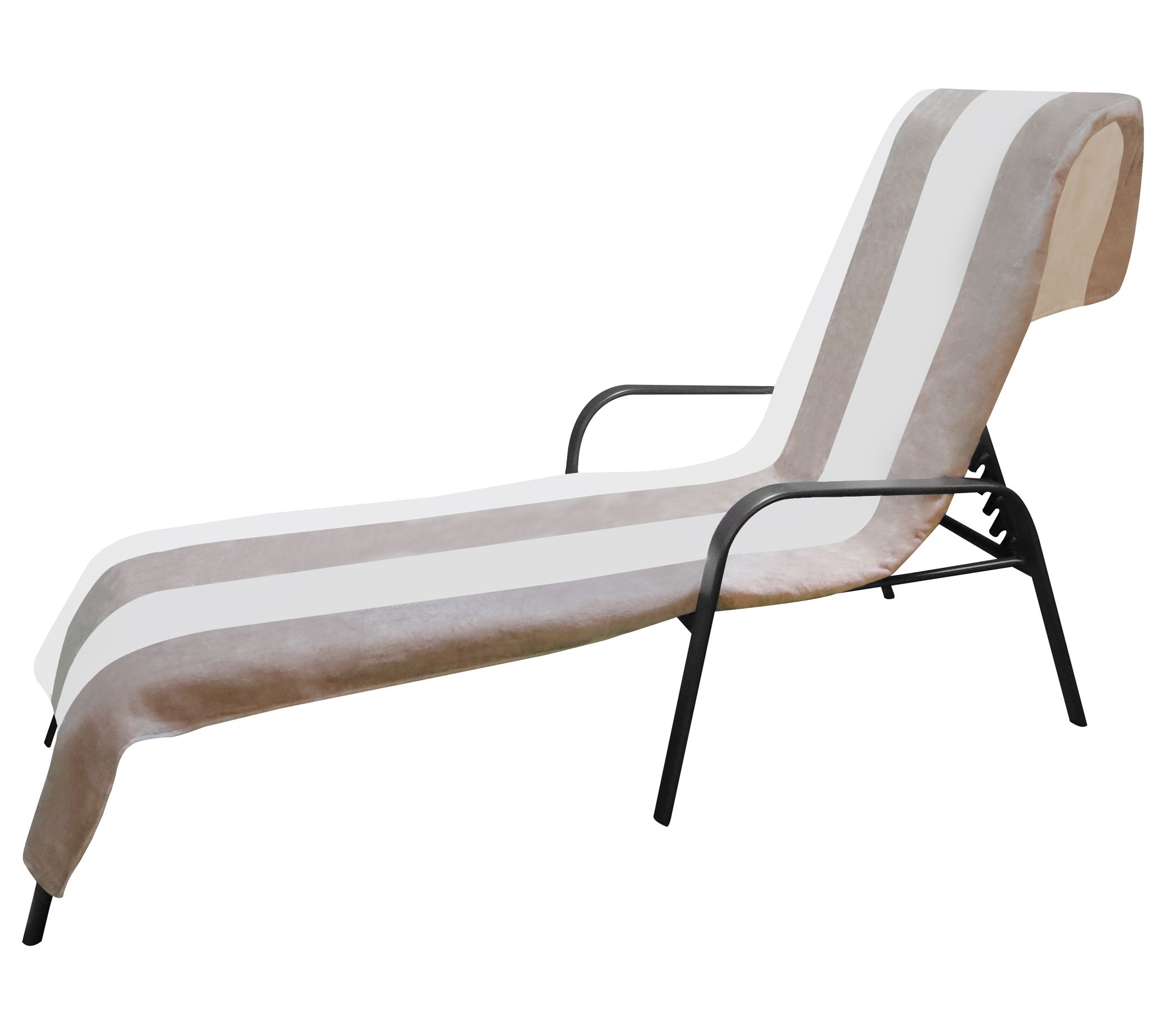 Superior Cotton Standard Size Cabana Stripe L ounge Chair Cov