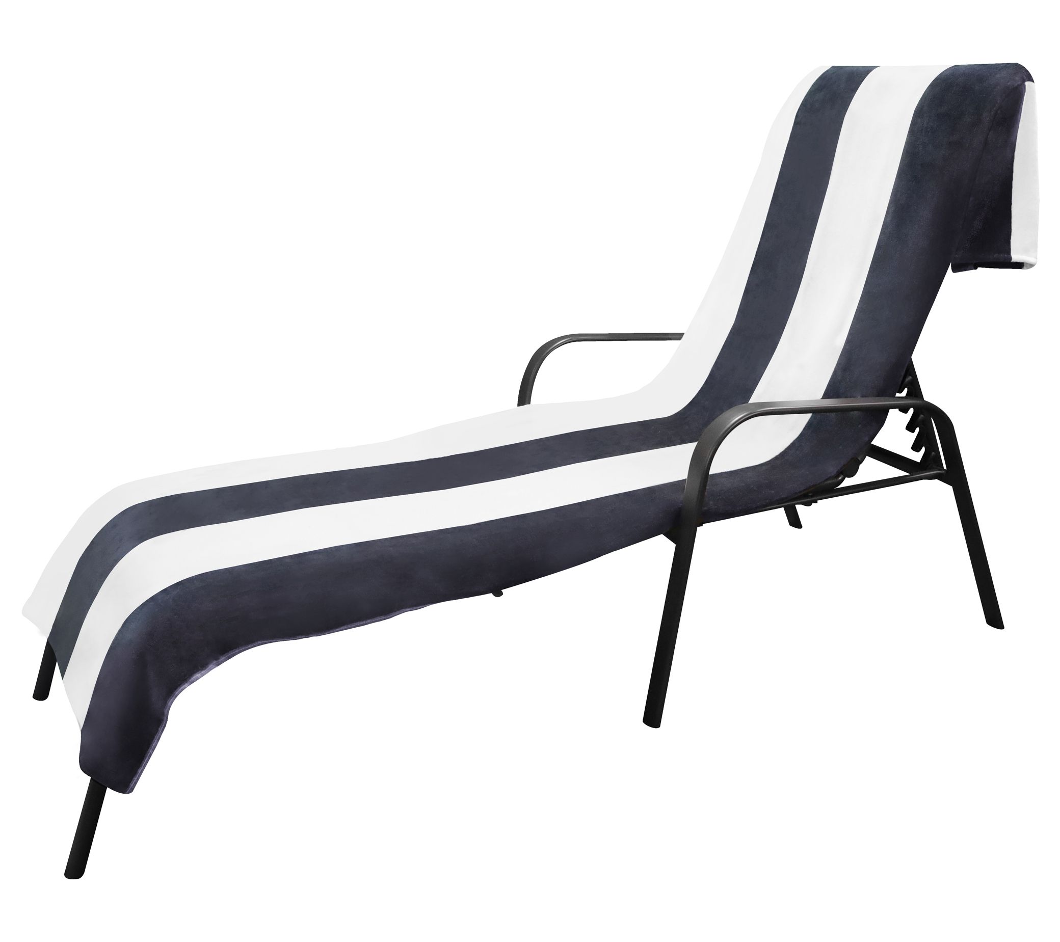 Superior Cotton Standard Size Cabana Stripe L ounge Chair Cov