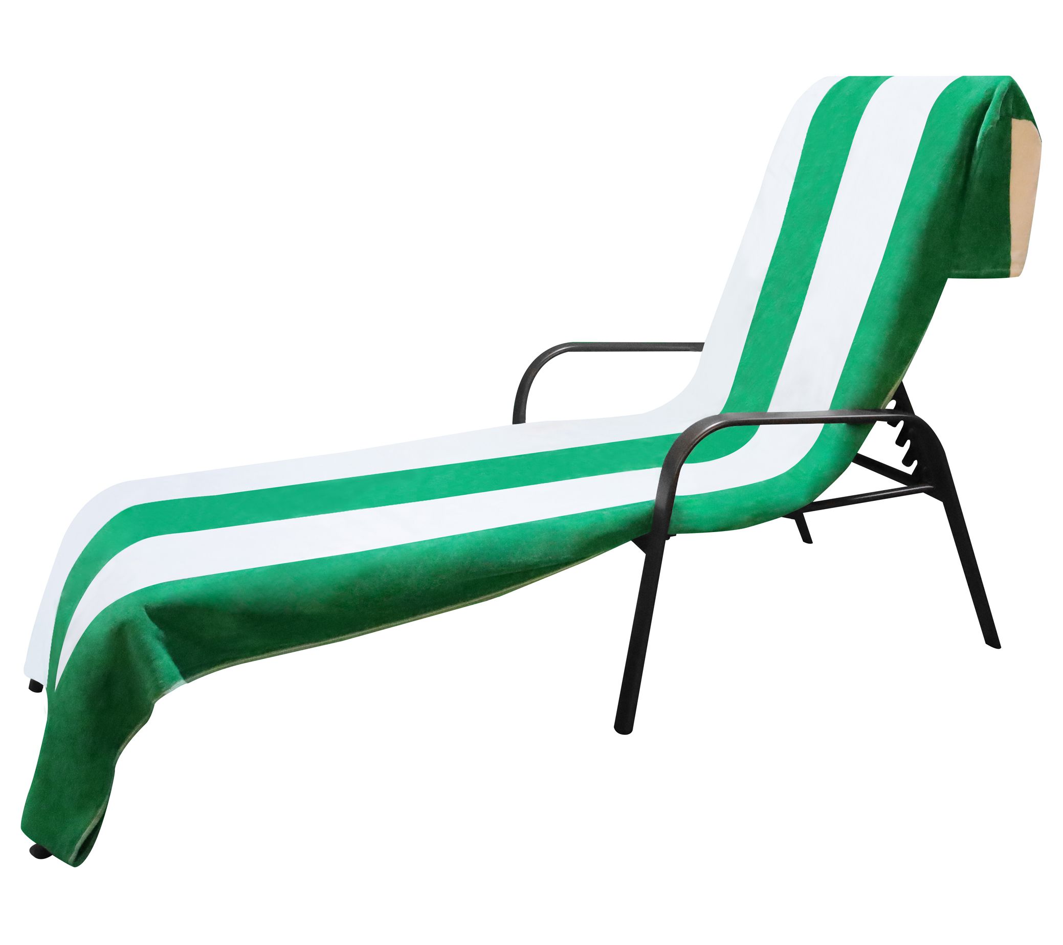 Superior Cotton Standard Size Cabana Stripe L ounge Chair Cov