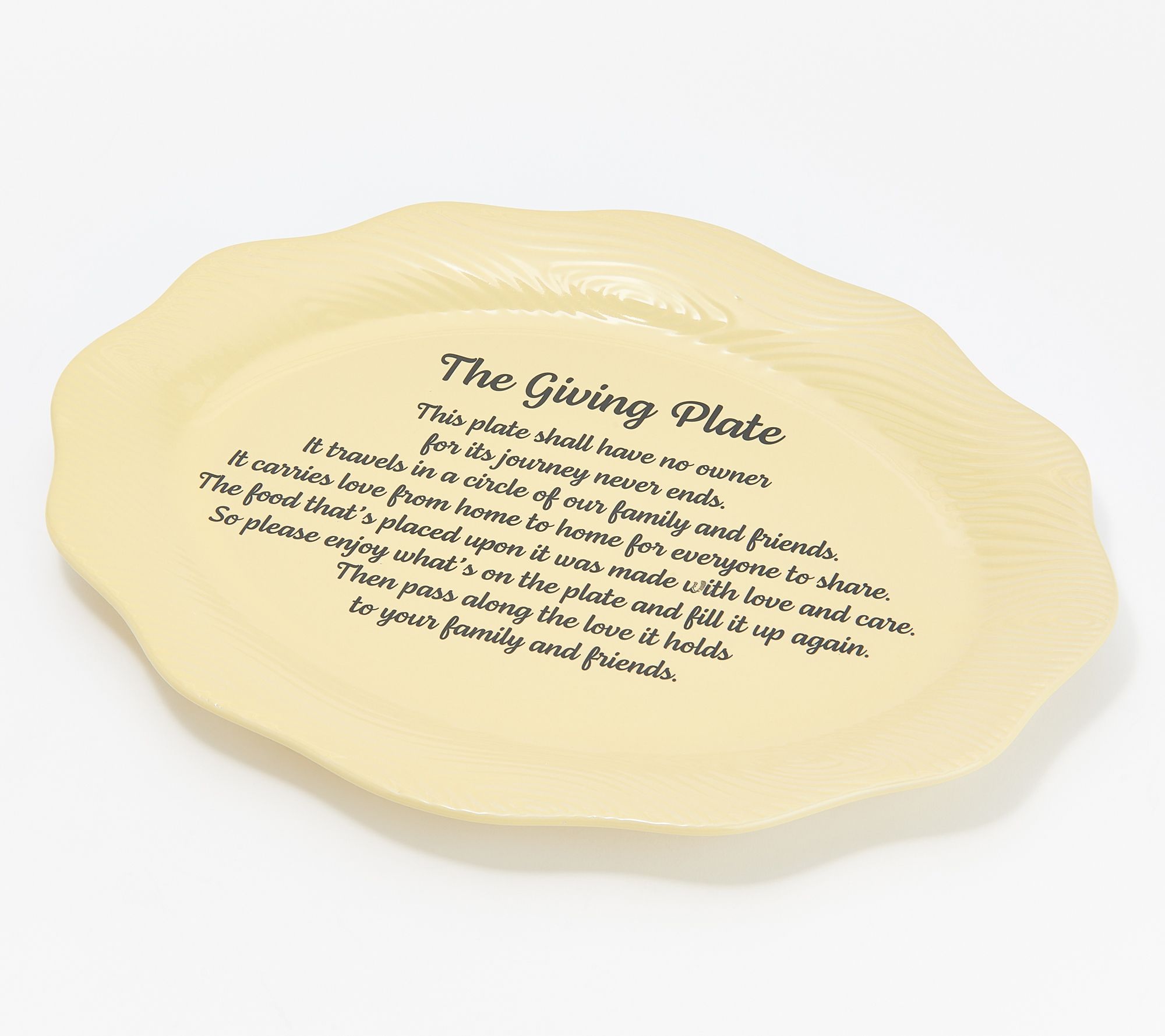 Temp-tations Woodland 16" Scalloped Giving Platter