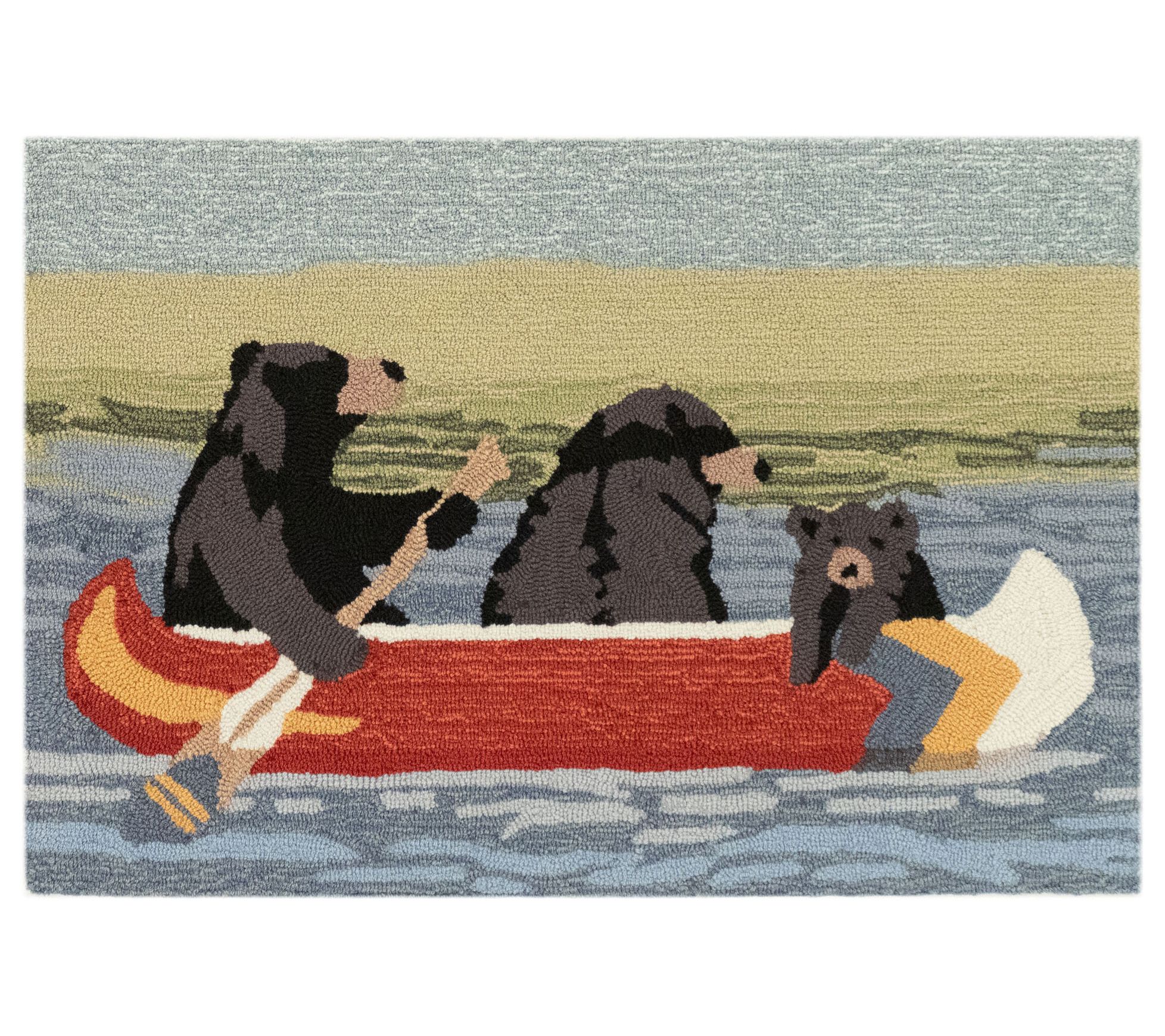 Liora Manne Frontporch Are We Bear Yet Rug Lake 20" x 30"