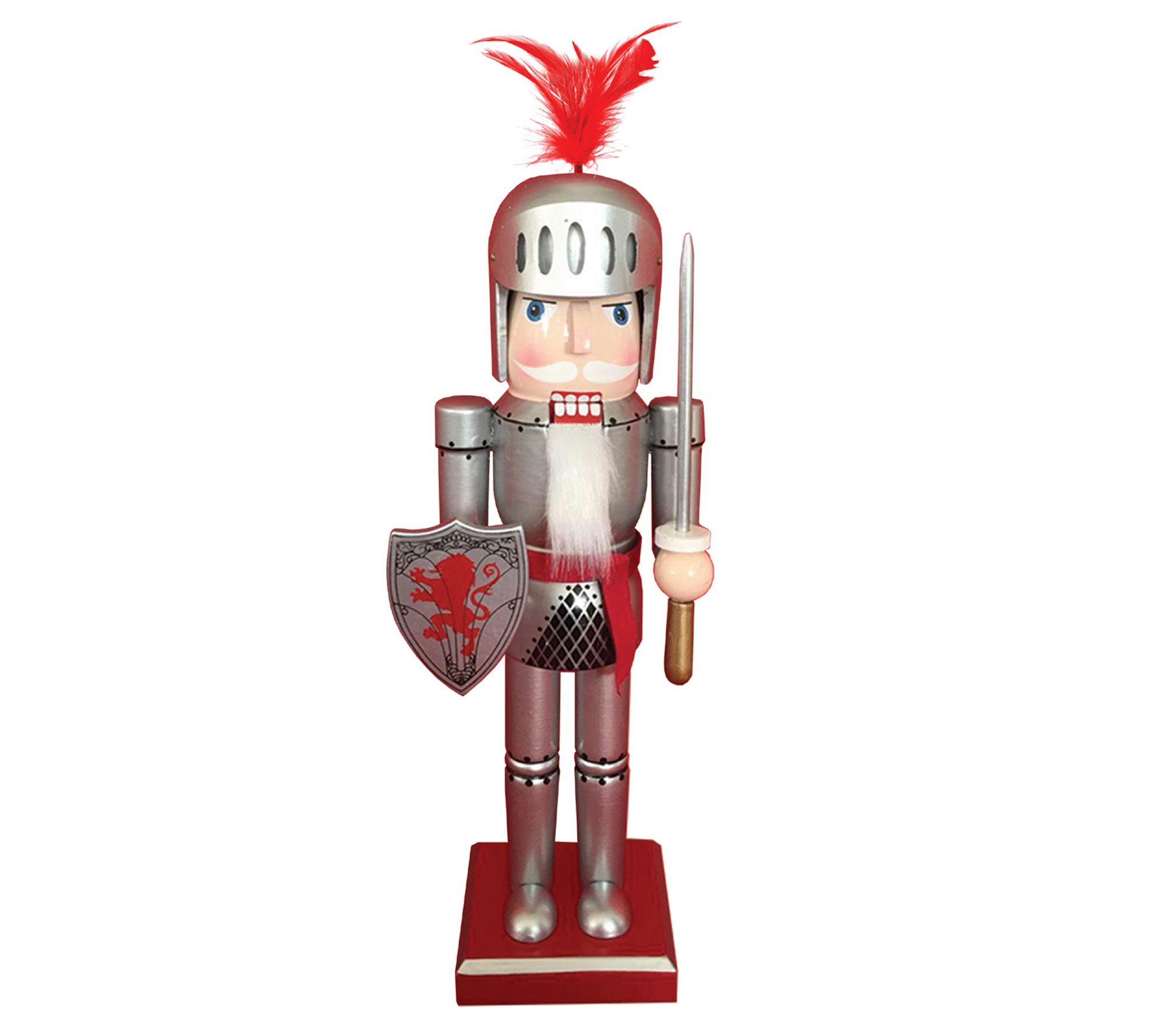 Santa's Workshop 14" Red Lion Knight Nutcracker