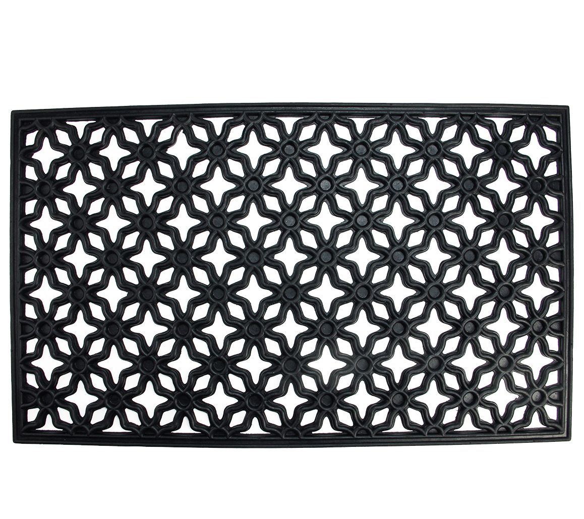 Northlight Elegant Quatrefoil Rectangular Doormat 17" x 29"