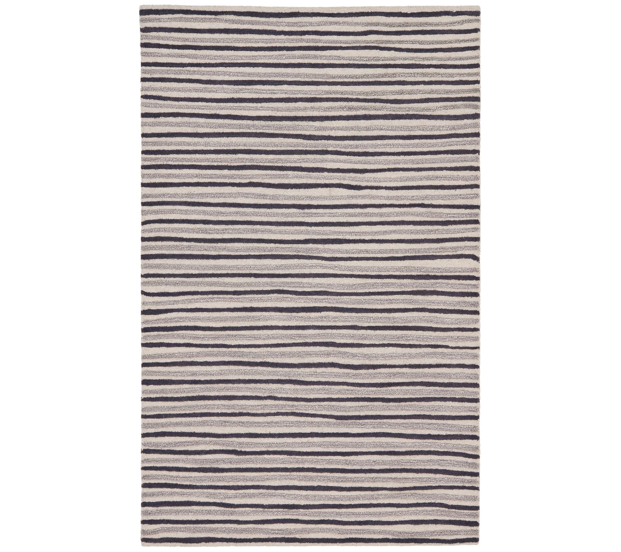 Martha Stewart Hand Drawn Stripe 2'6" x 4'3" Rug