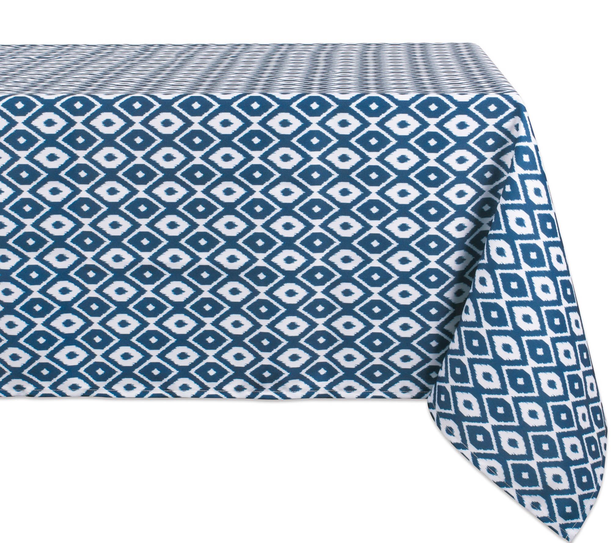 Design Imports Ikat Outdoor Tablecloth 60" x 120"