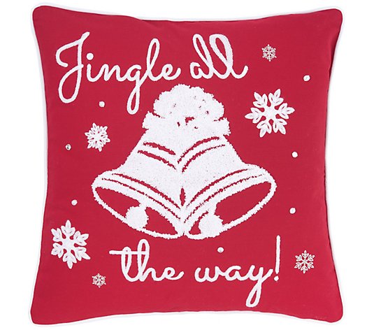 Jingle All The Way Pillow by Valerie