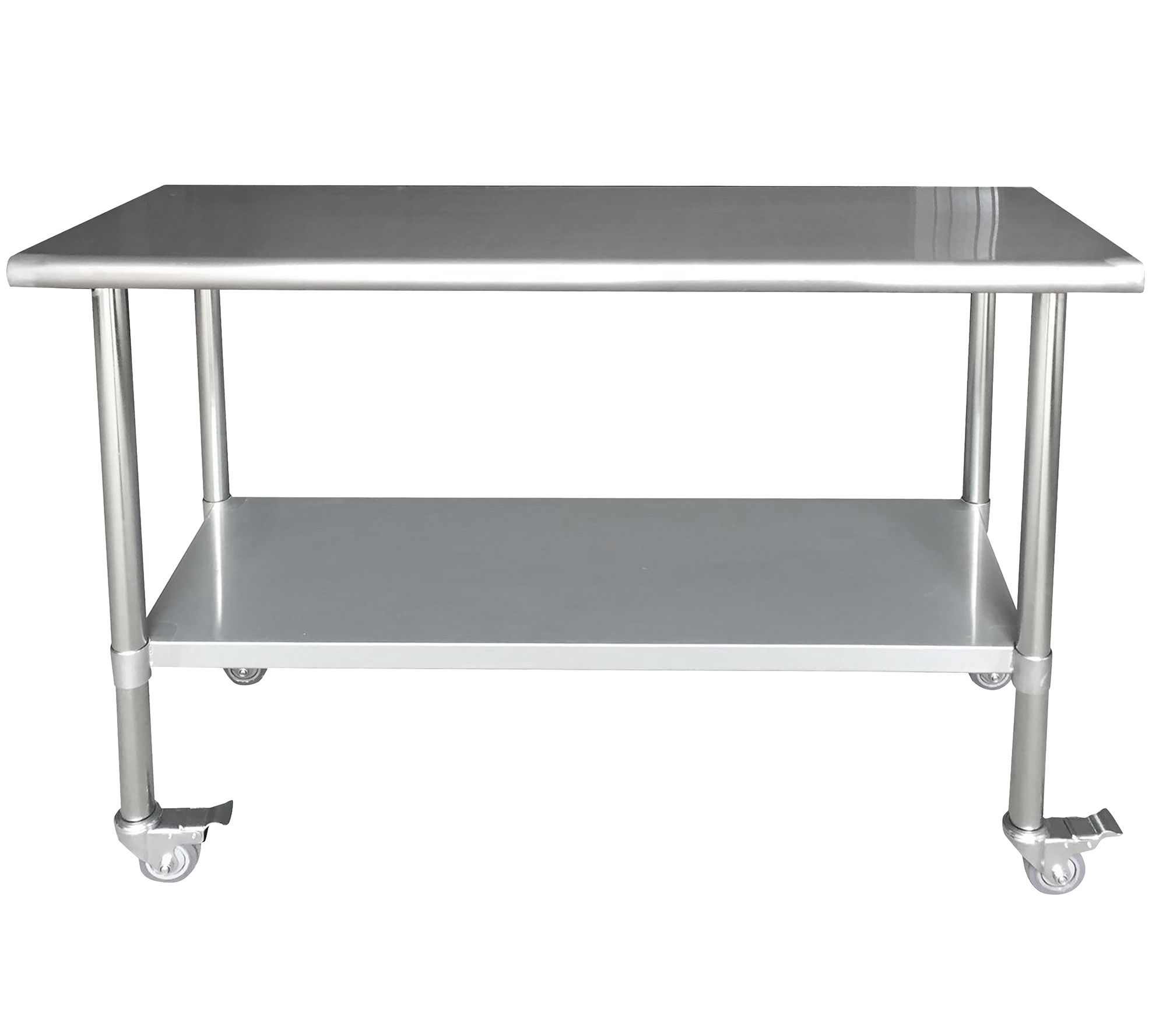 Sportsman Series Rolling Stainless Steel Work Table- 24" x 60"