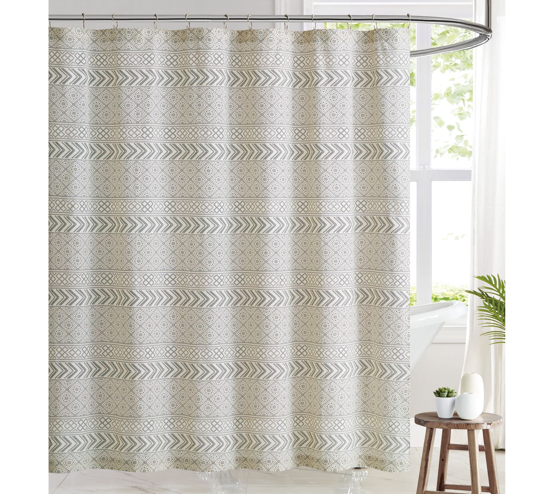Brooklyn Loom Chase Shower Curtain
