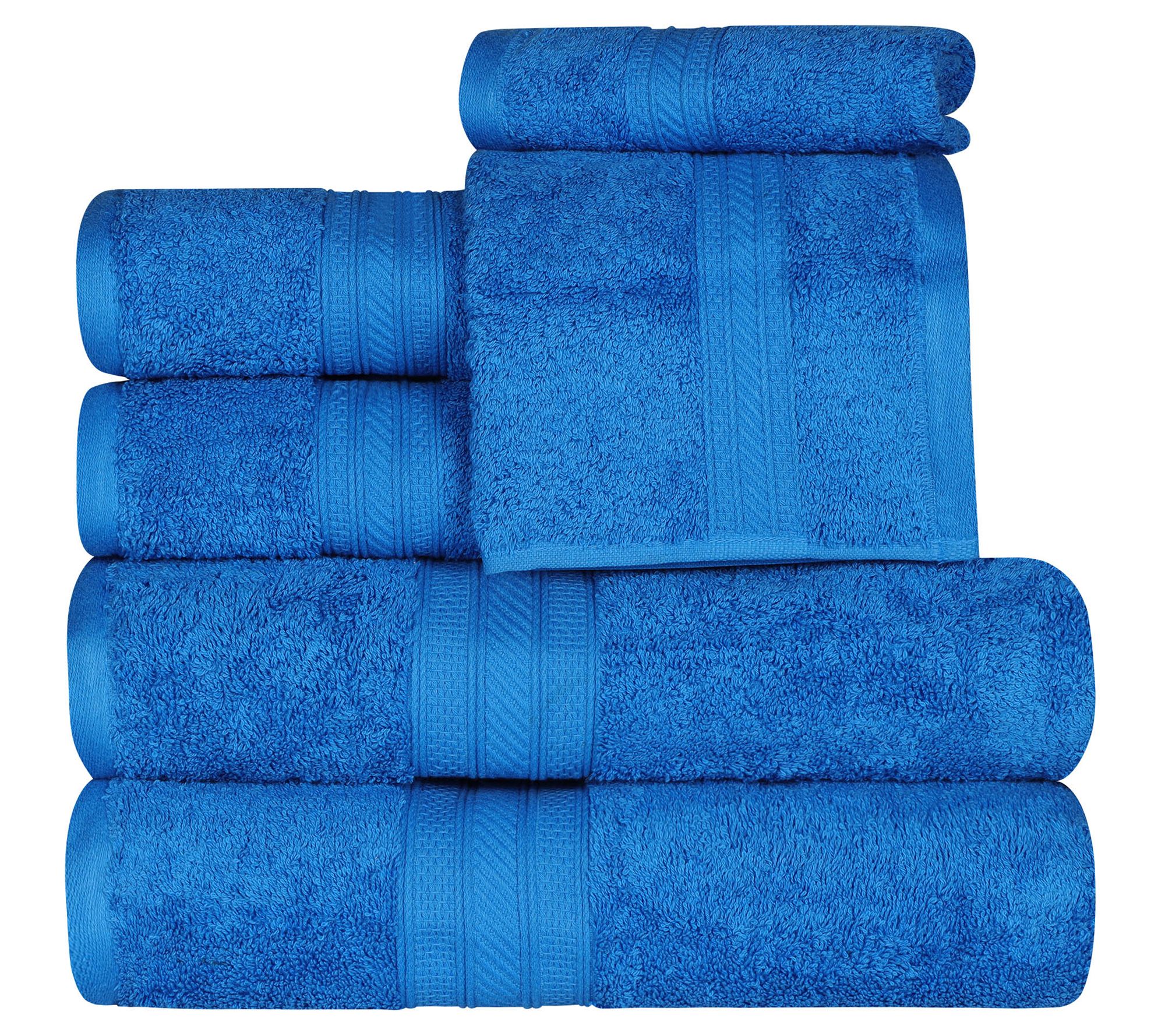 Egyptian Cotton Six-Piece Bath Towel Set  Bath towels luxury, Egyptian  cotton towels, Towel collection