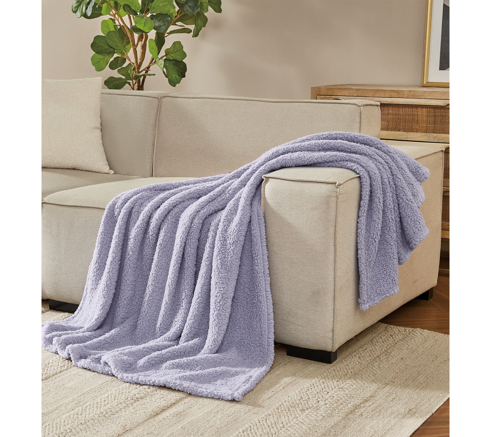 Brooklyn Loom Marshmallow Sherpa 50x60 Throw