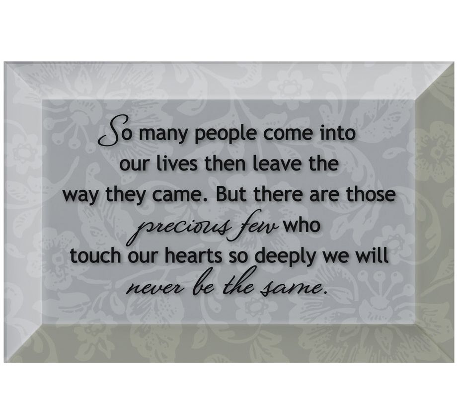 Dexsa So Many People Beveled Glass Plaque withEasel