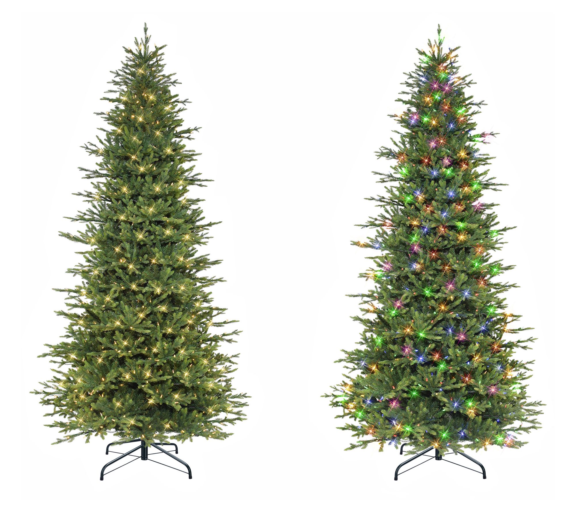 Puleo 9' Pre-lit Slim Balsam Fir Tree, 5285 Tips, 700 Color