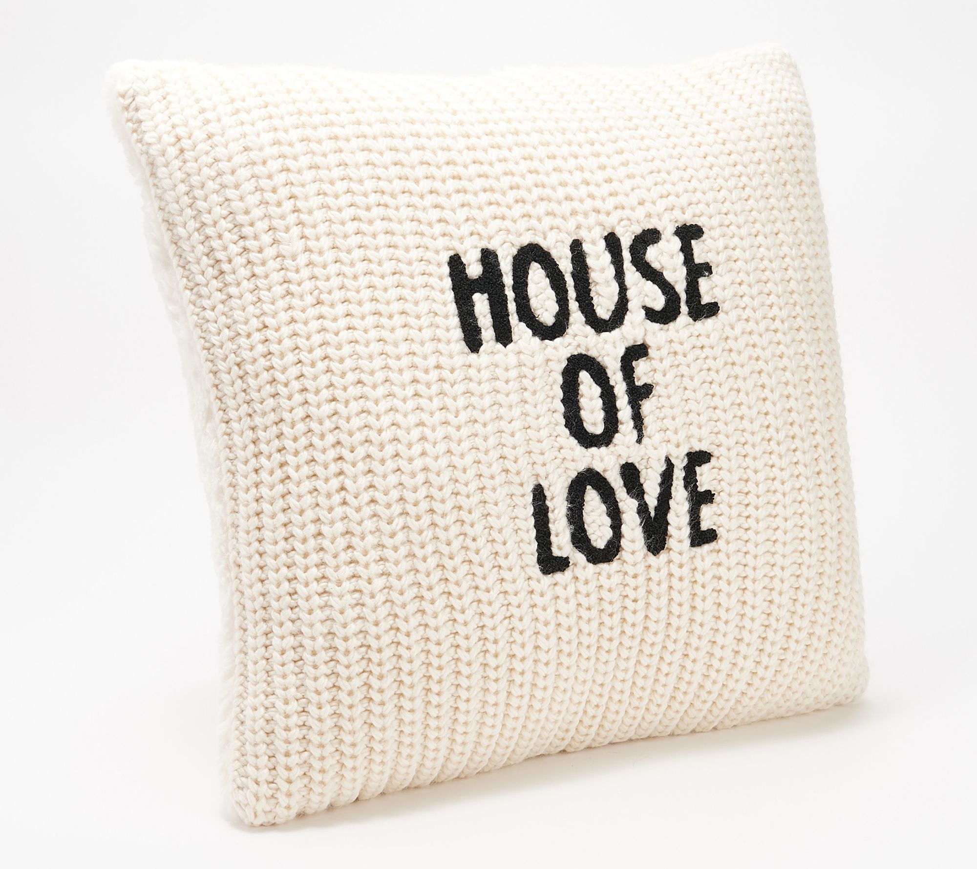 As Is Peace Love World 20 X 20 Affirmation Pillow QVC Com   H421370.001