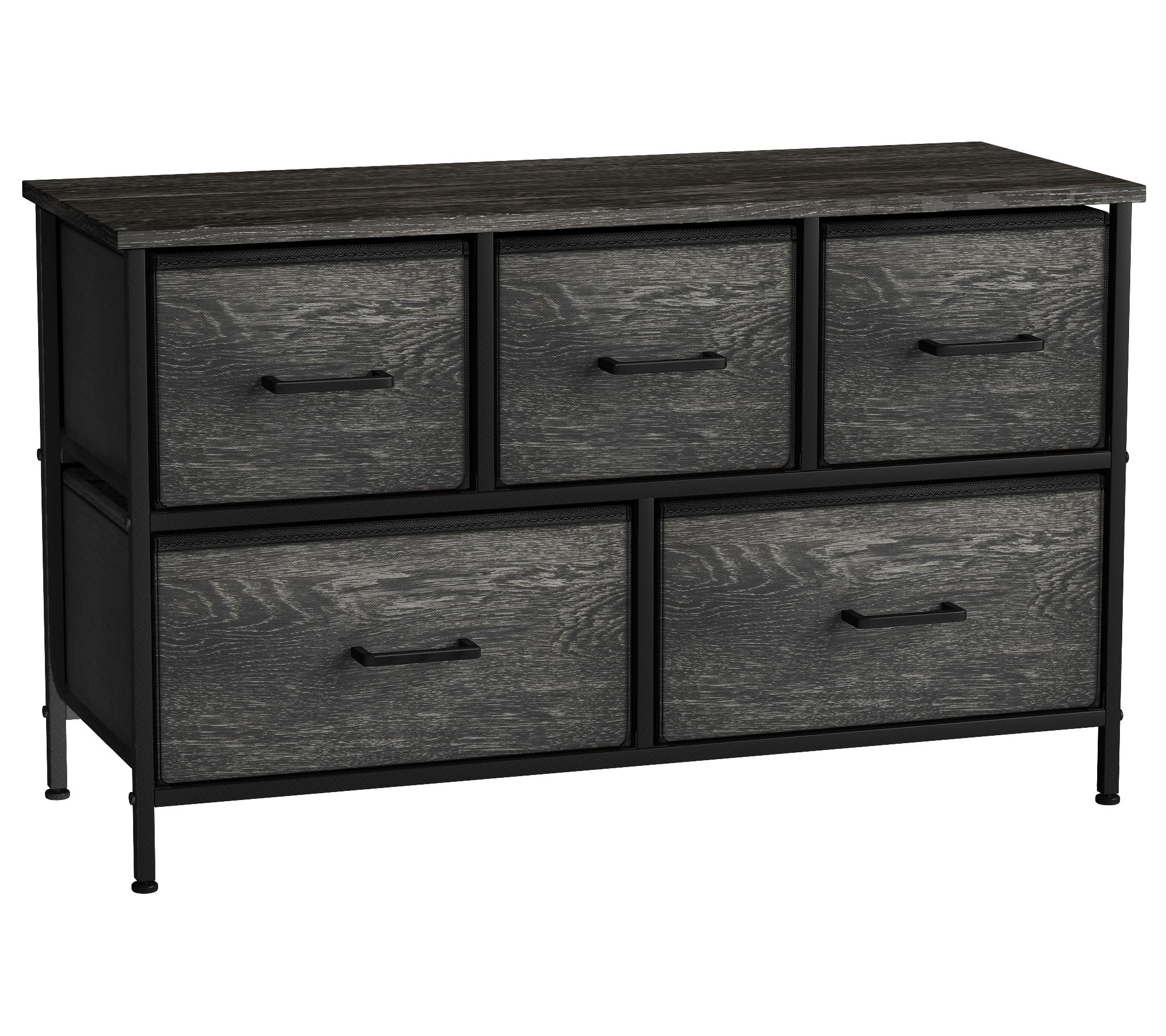Sorbus TV Stand Dresser with 5 Faux Wood Drawer s