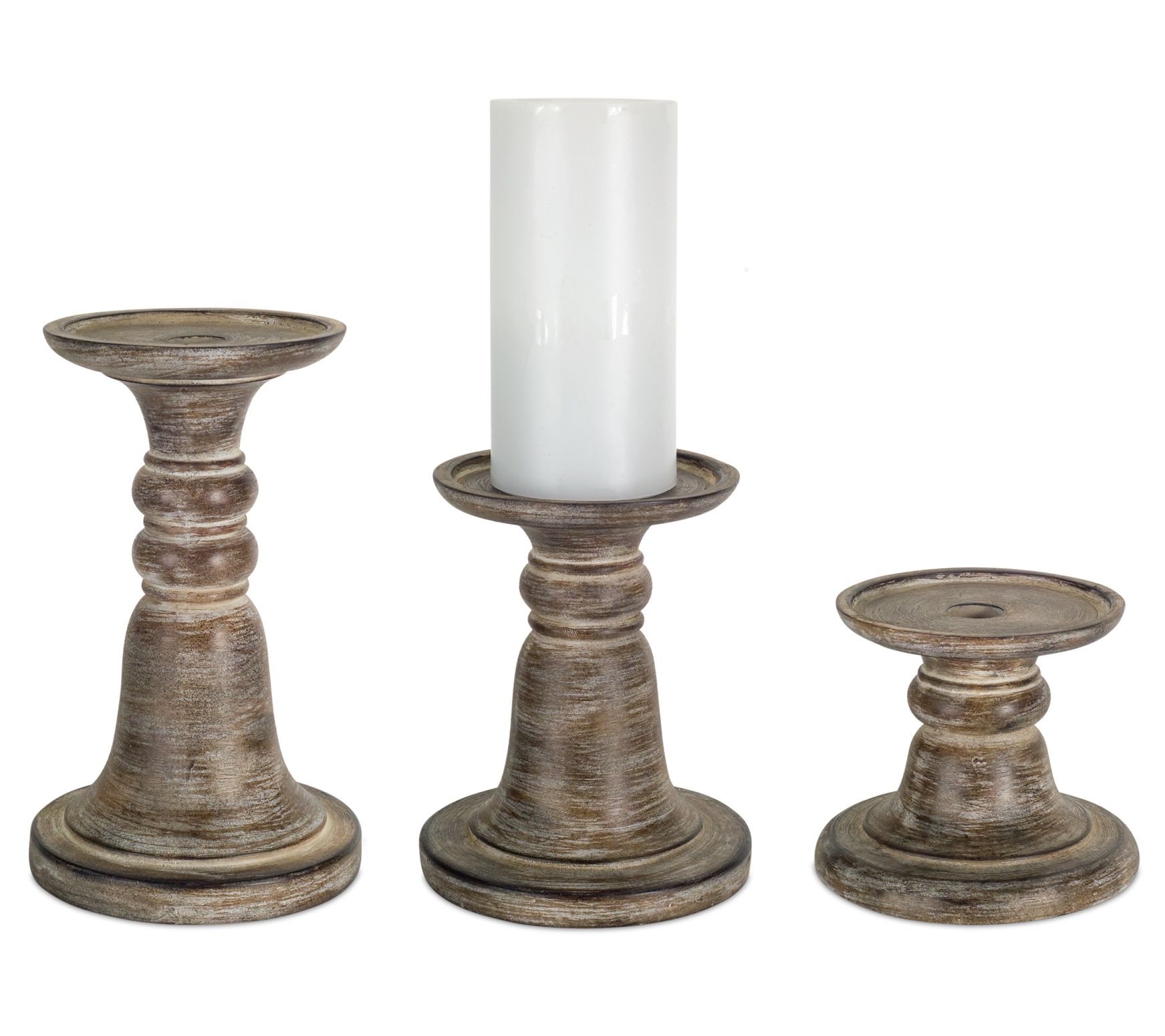 Melrose Stone Candle Holder (Set of 3)