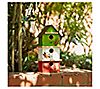 Glitzhome Multicolored Three-Tiered Distressed Wood Birdhouse, 2 of 3