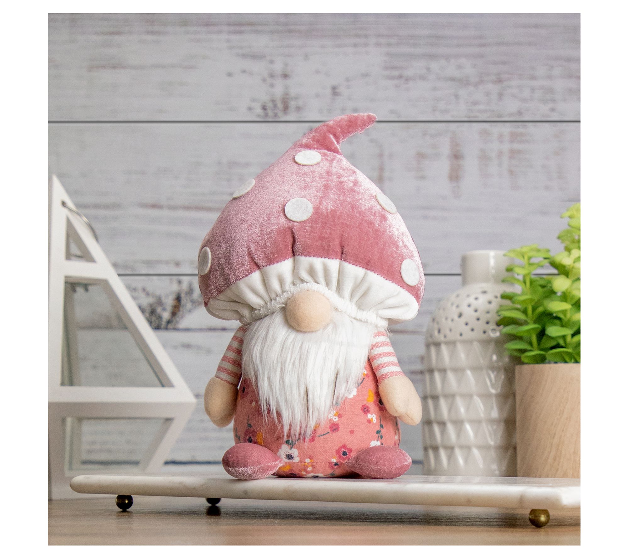 Mushroom and Gnome Indoor Outdoor Mat