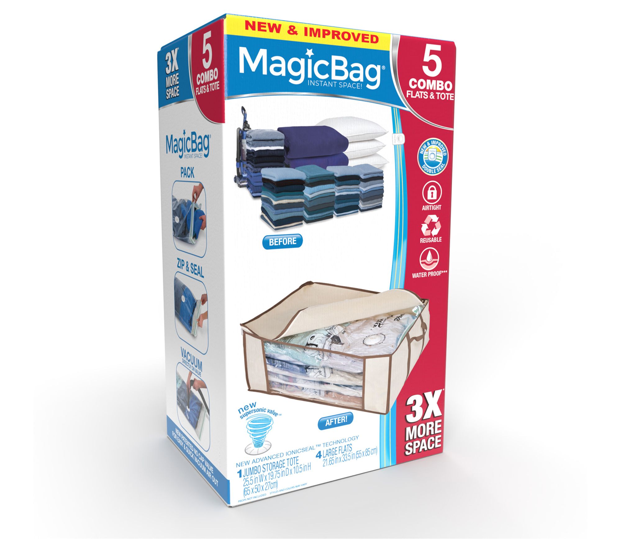 Combo Set 5 With Tote Vacuum Bag by Egemen Magic Saver Bag, 1 unit - Kroger