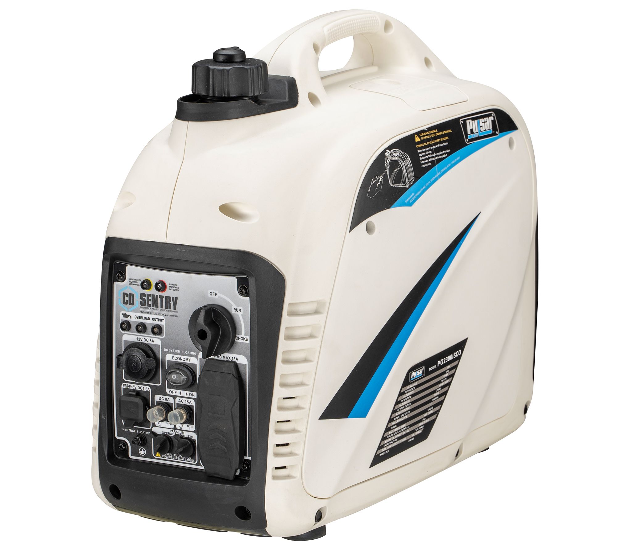 Pulsar 2,300 Watt Inverter Generator with CO Sentry
