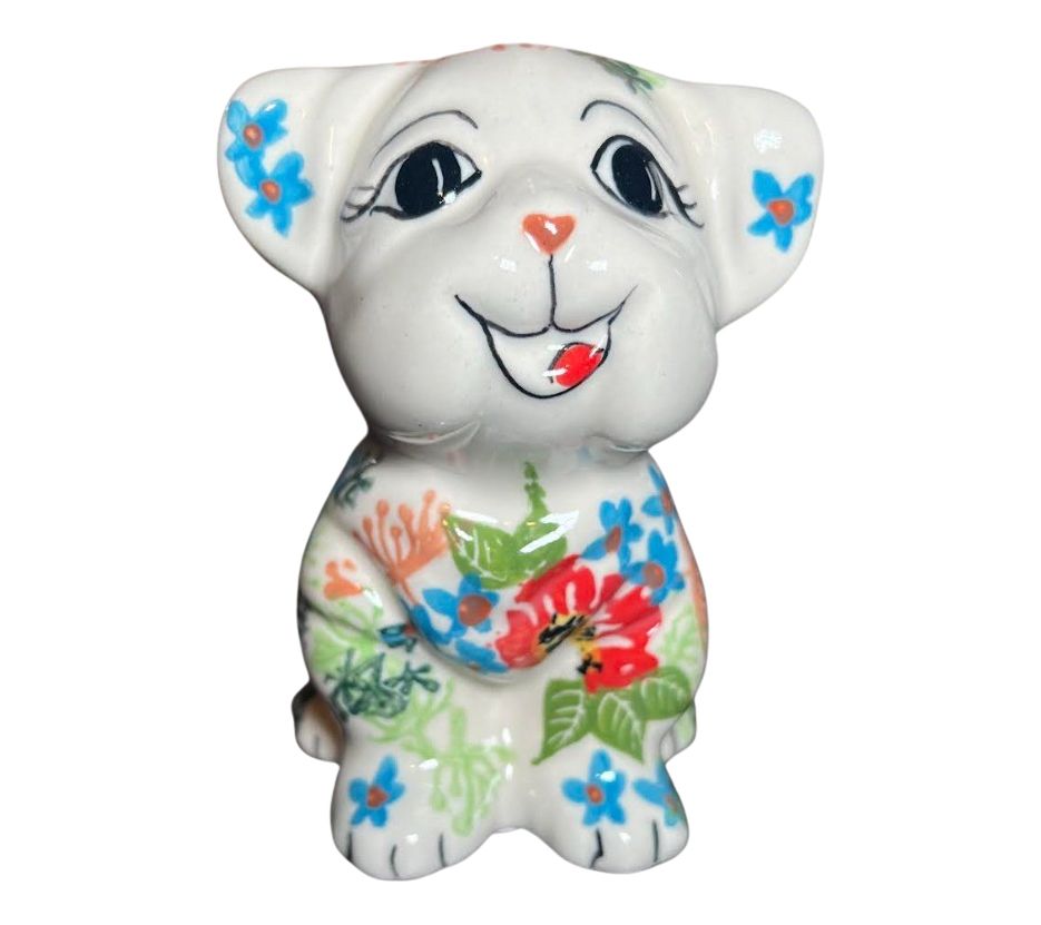 Lidia's Polish Pottery Dog Figurine - QVC.com