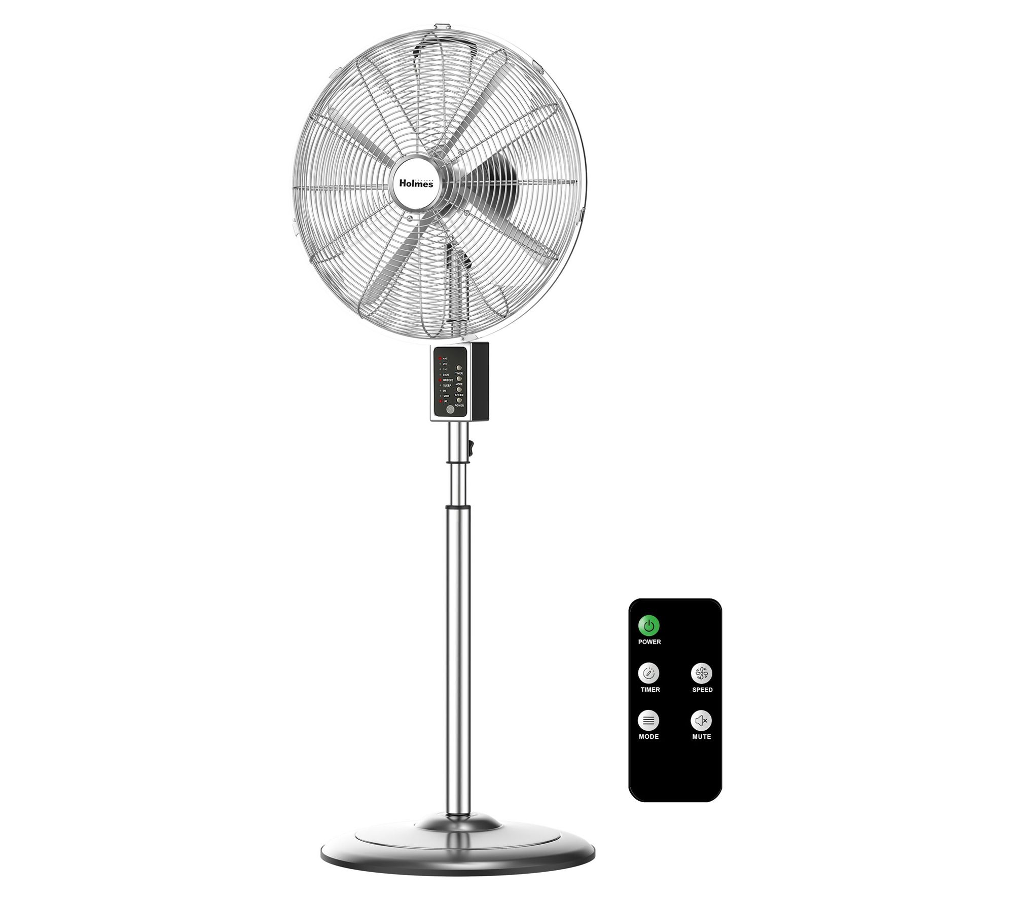 Holmes 16" Oscillating 3-Speed Digital Metal Fan w/ Remote