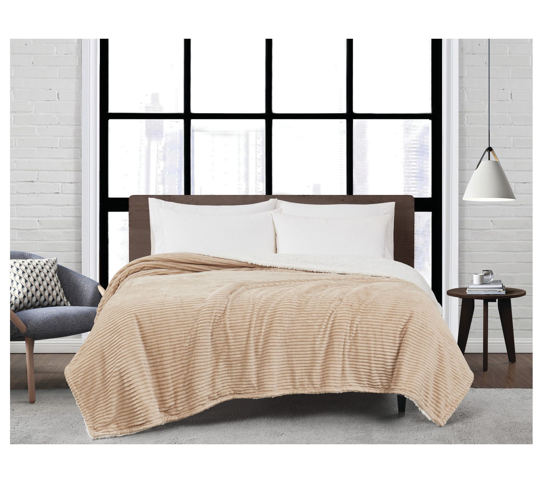 London Fog Corduroy King Blanket