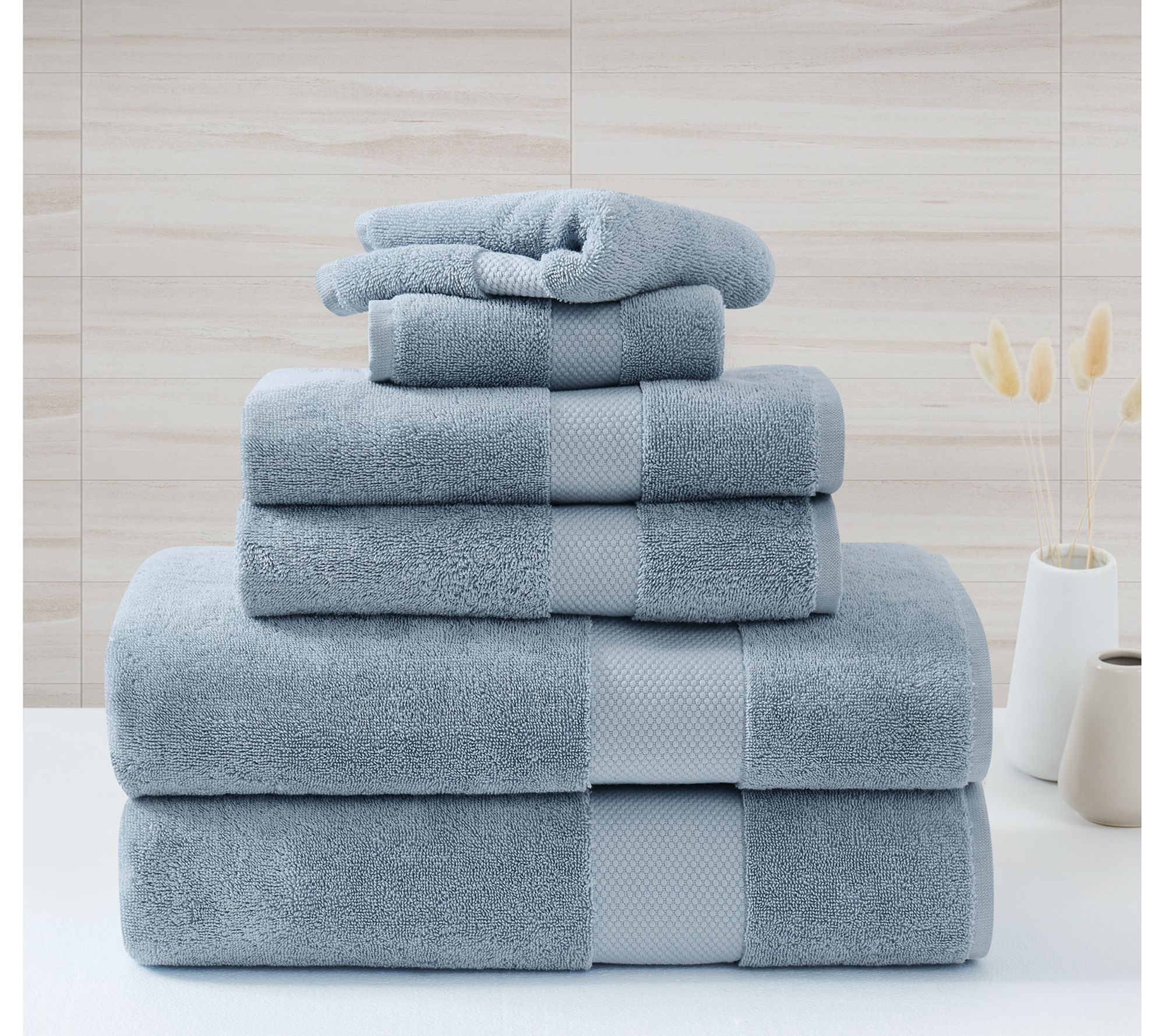 Borghese Roma Oversized Luxe Turkish Cotton 6-Piece Towel Set