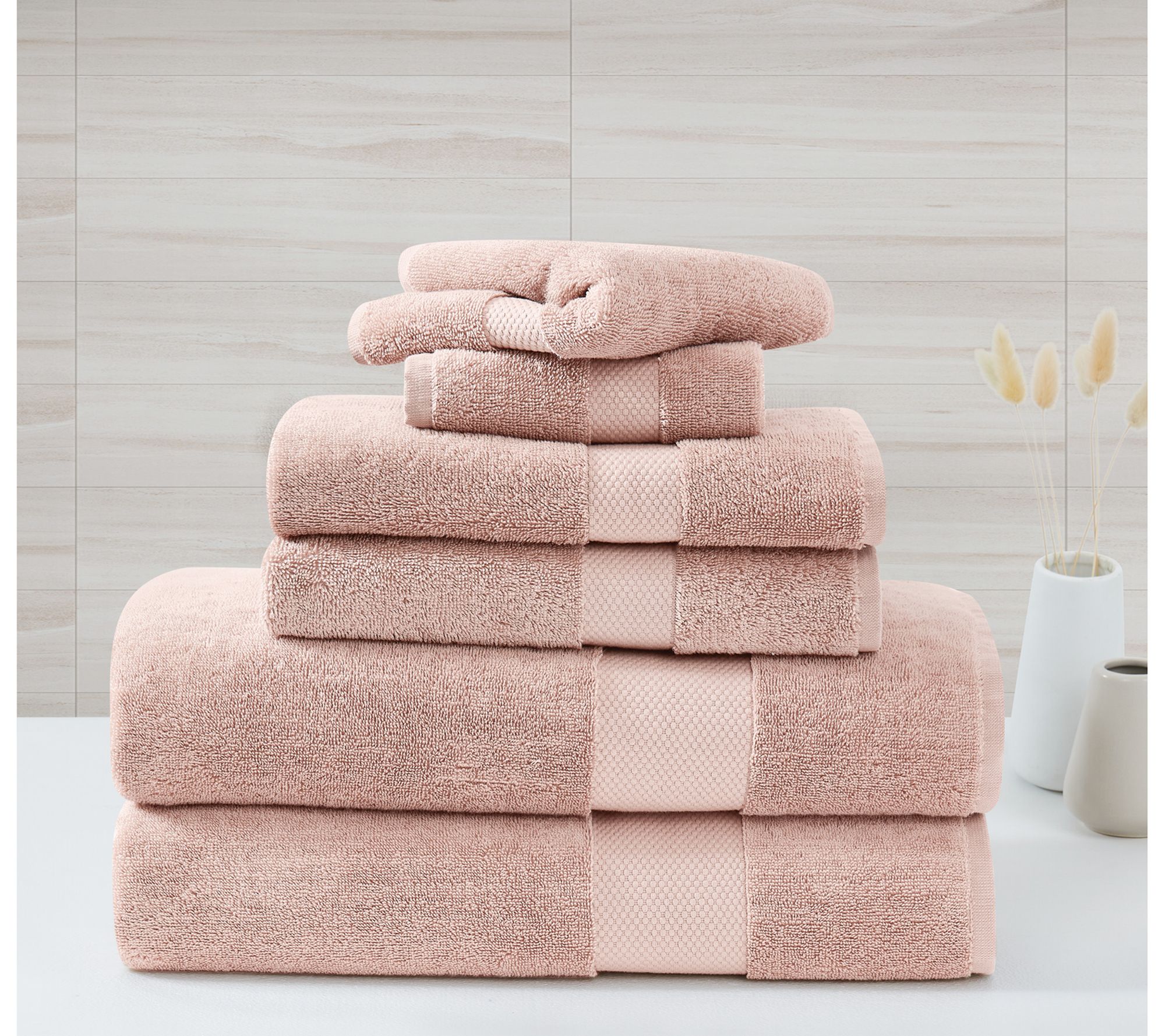Borghese Roma Oversized Luxe Turkish Cotton 6-Piece Towel Set